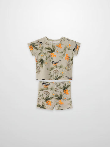 Garden Finch Shorts Set