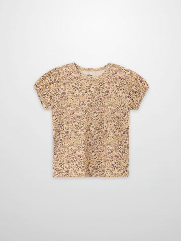 Purple Flower Short Sleeve Shirt