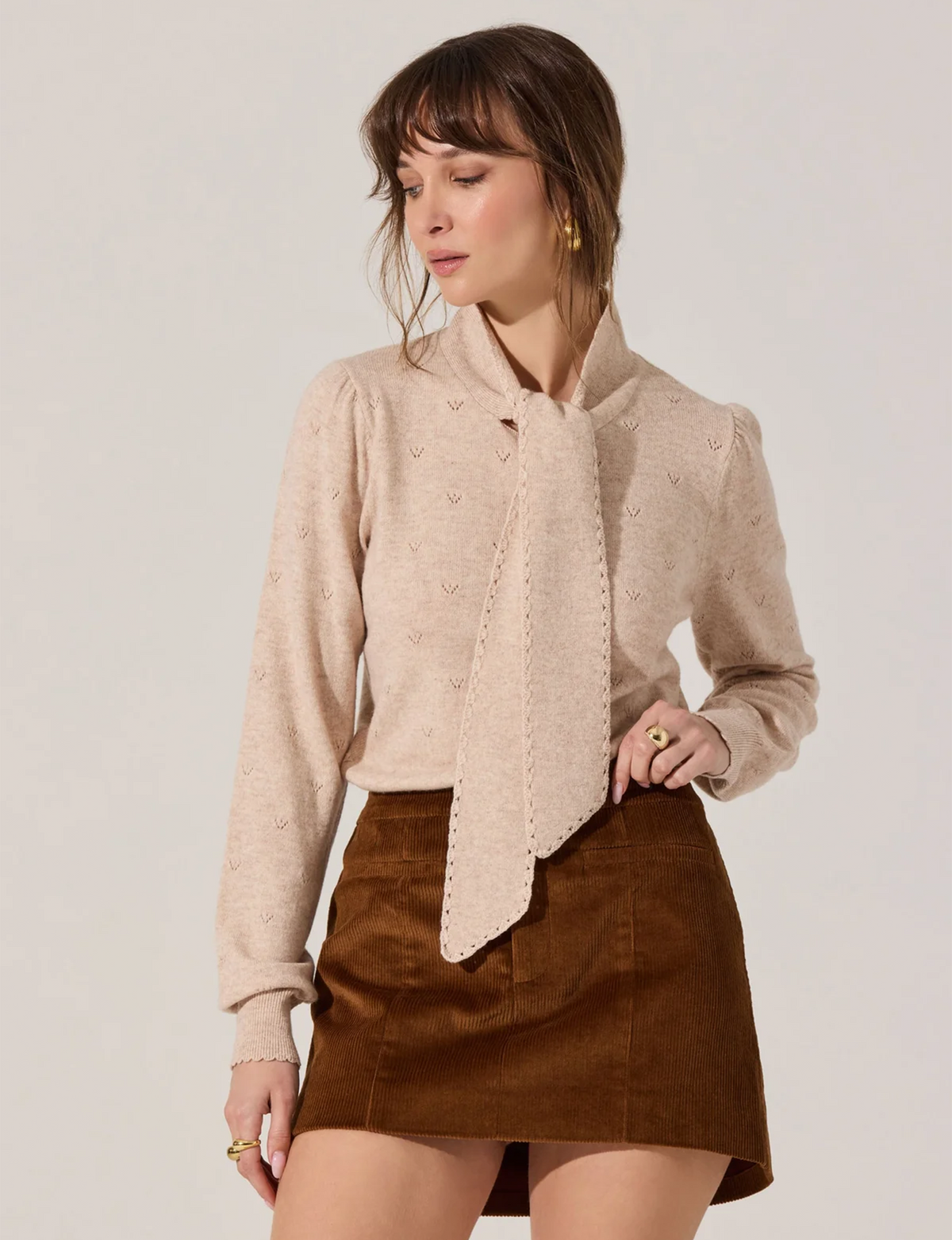 Ovalia Sweater, Oatmeal