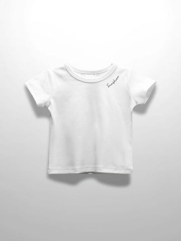 White Boxy Short Sleeve T-Shirt