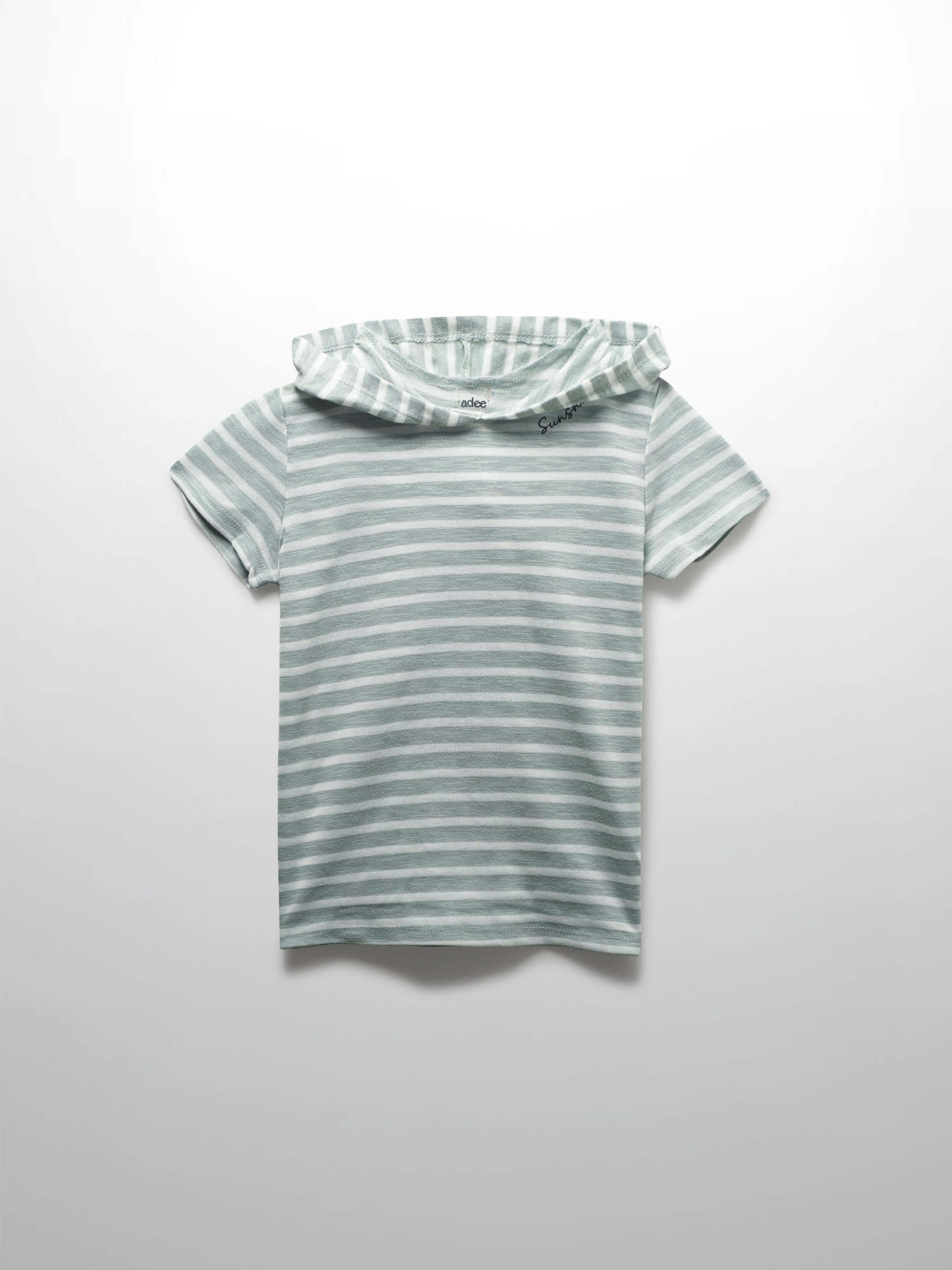 Striped Short Sleeve T-Shirt - Pastel Green