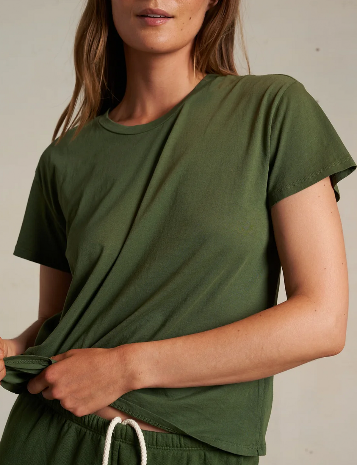 Harley Boxy Crew Tee, Fern Green