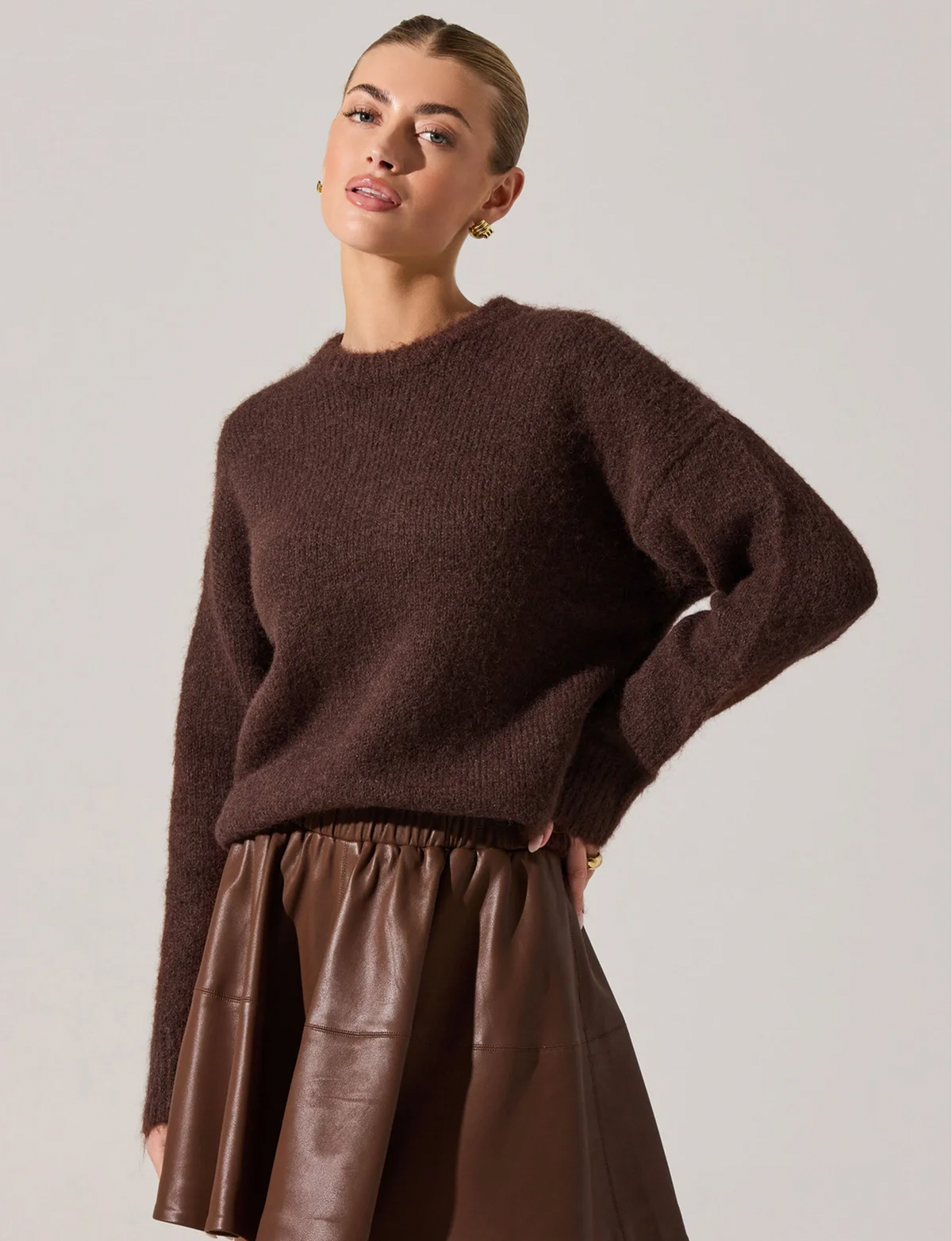Selbie Sweater, Brown