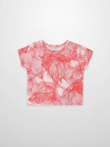 Pink Petal Short Sleeve T-shirt