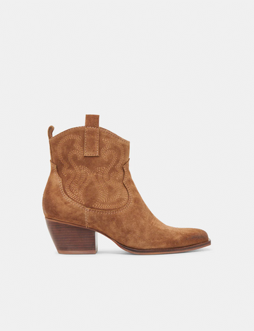 Shania Boot, Brown Suede