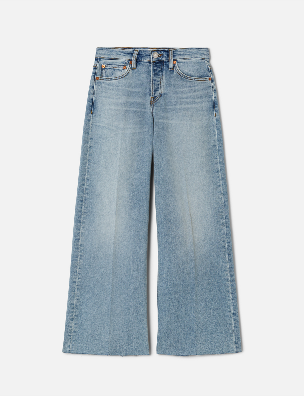 Mid Rise Wide Leg Crop, Undertow