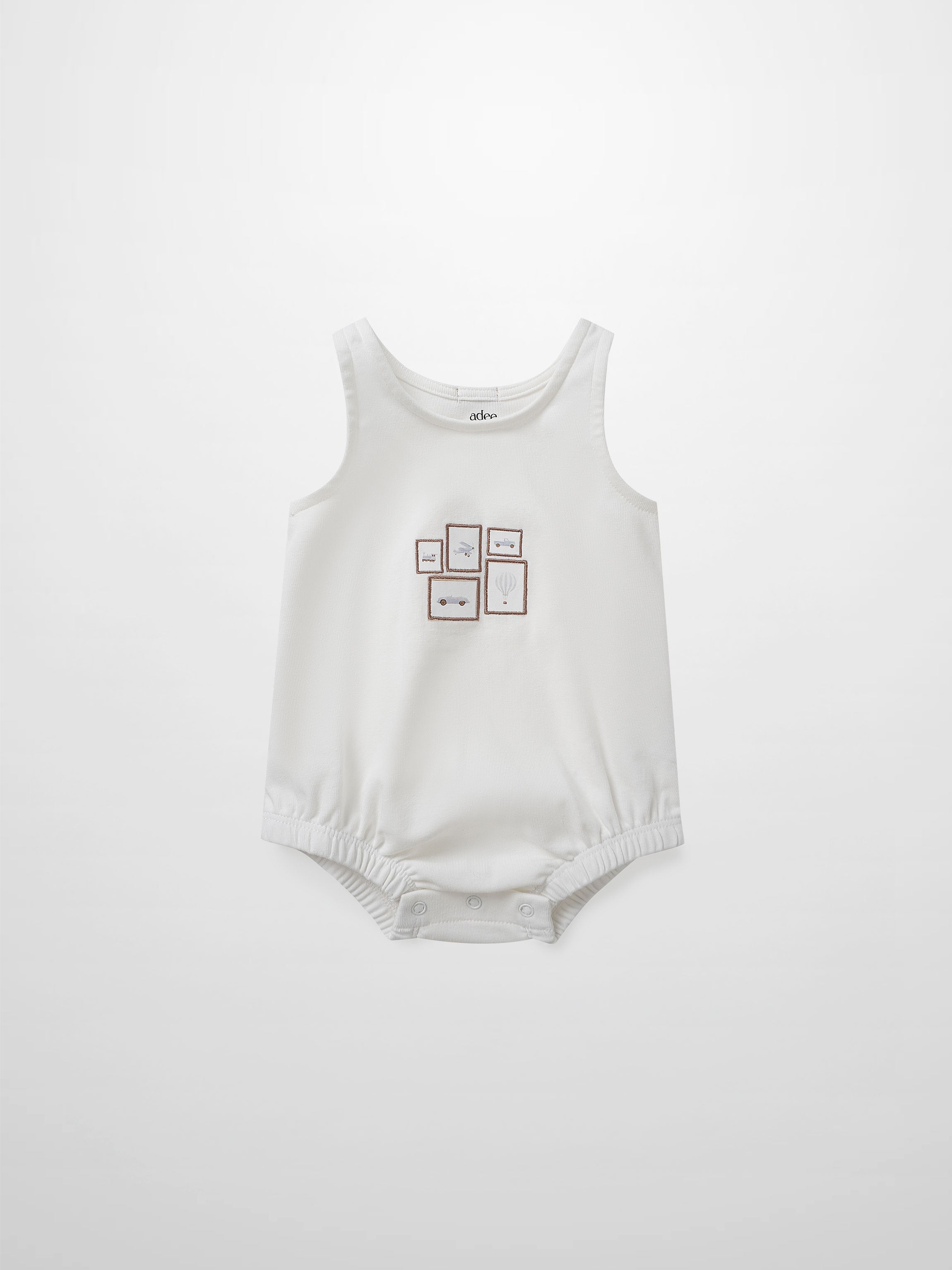 Mini Gallery Romper - Blue