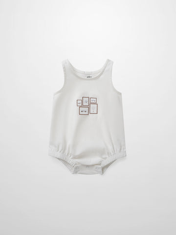 Mini Gallery Romper - Blue