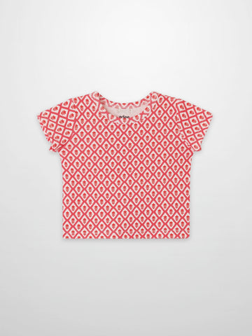 Diamond Flower T-Shirt - Short Sleeve