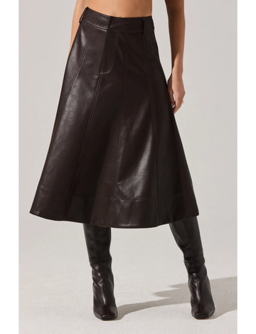 Zhuri Skirt, Dark Brown