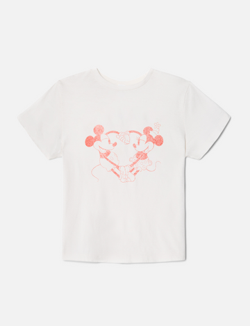 Classic Disney Heart Hands Tee, Vintage White
