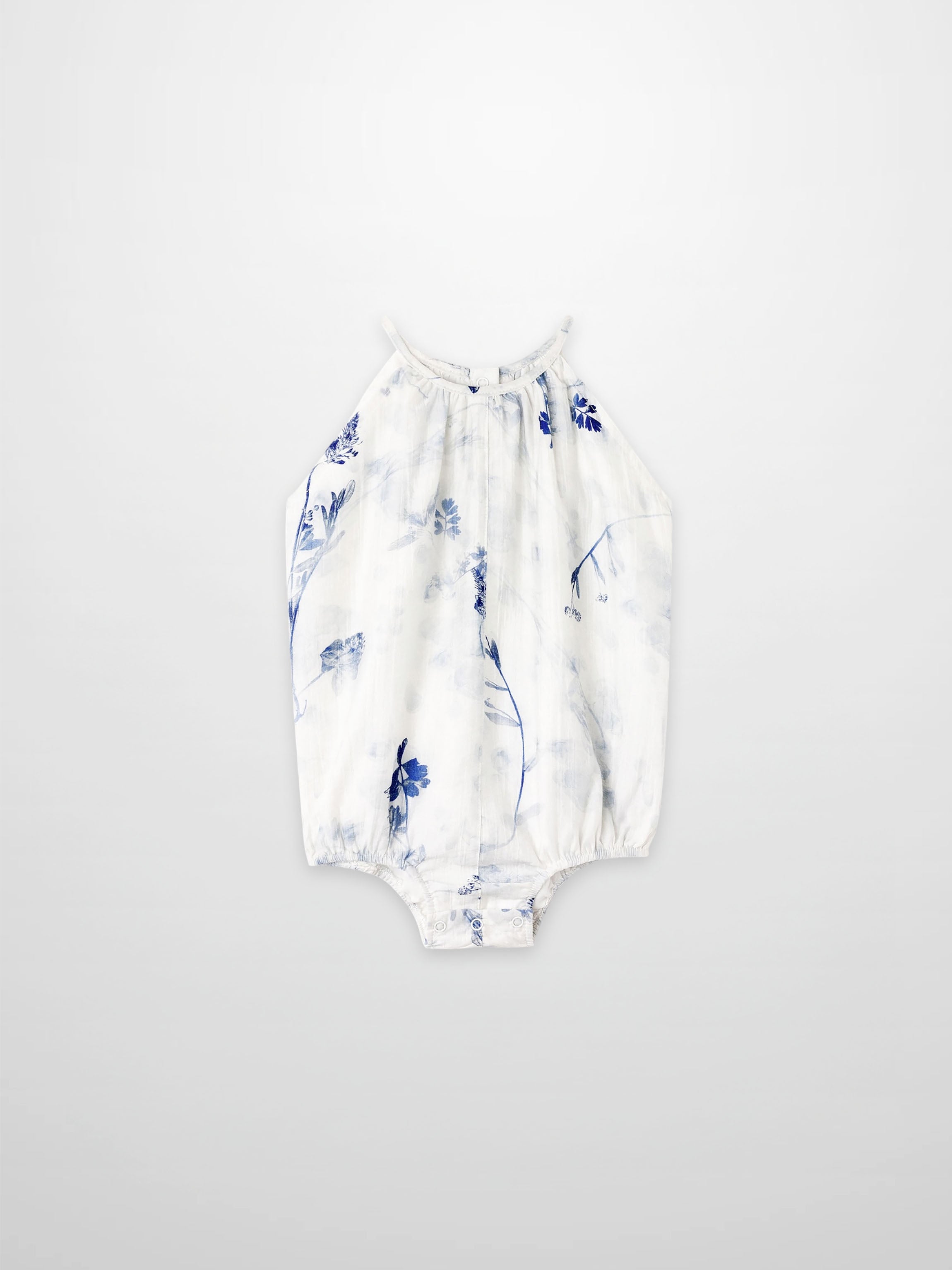 Blue Flower Romper