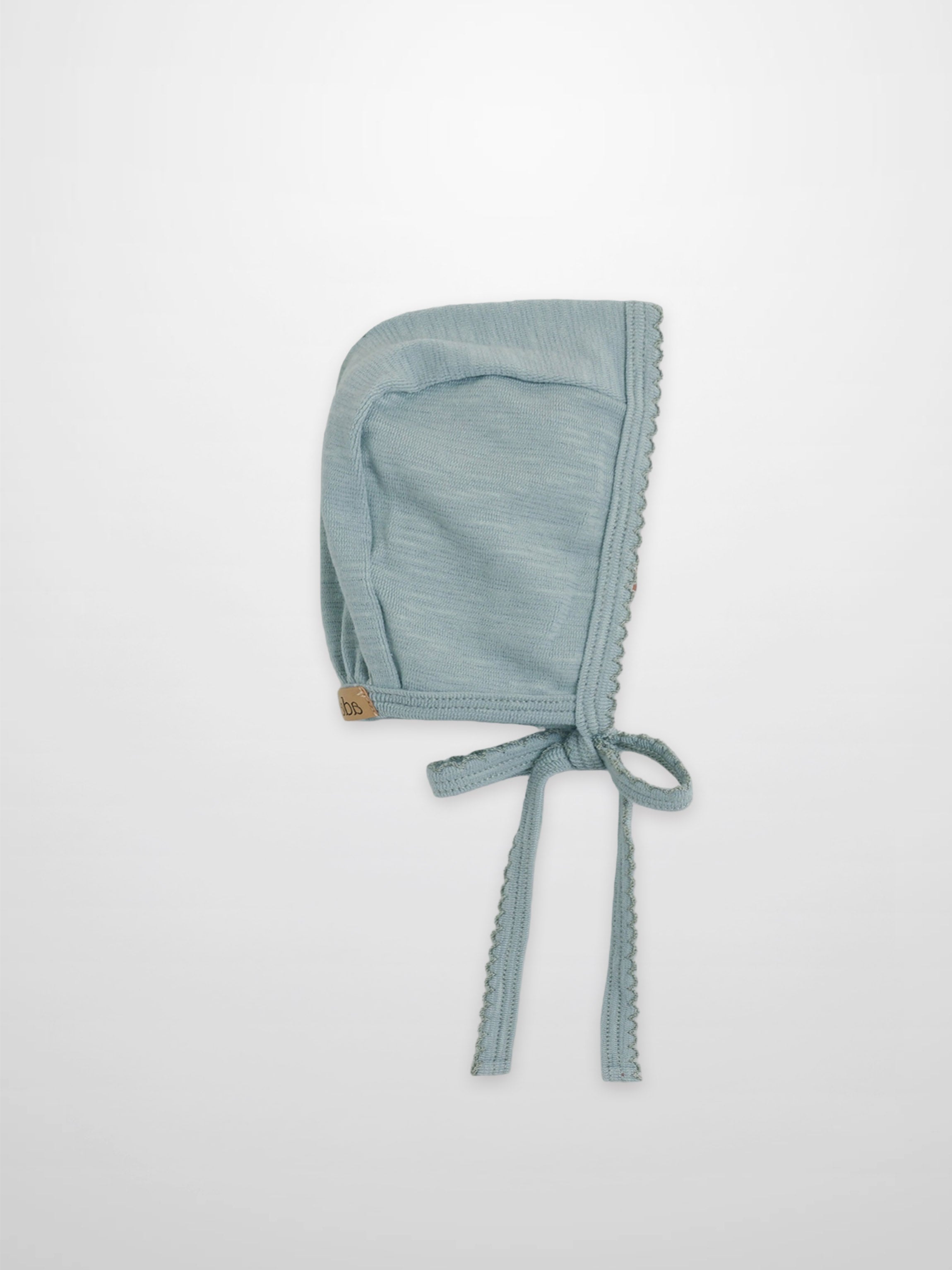 Blue Scalloped Bonnet