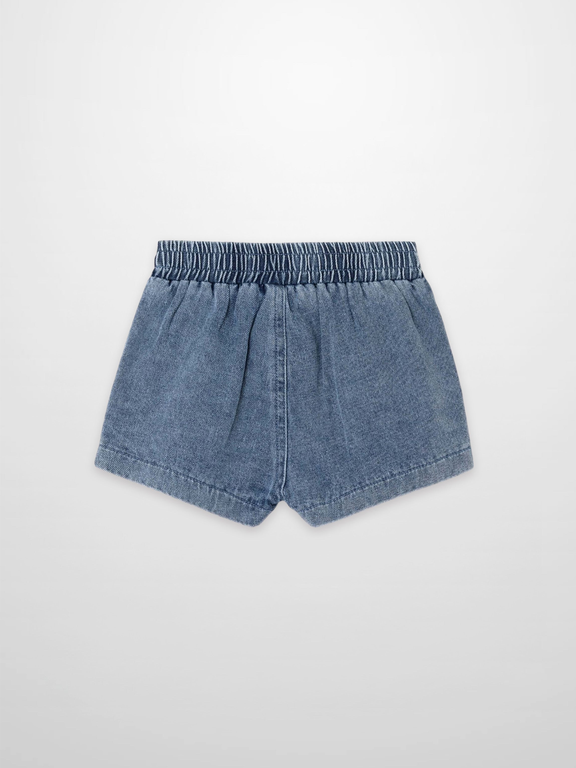 Paneled Shorts - Blue Denim