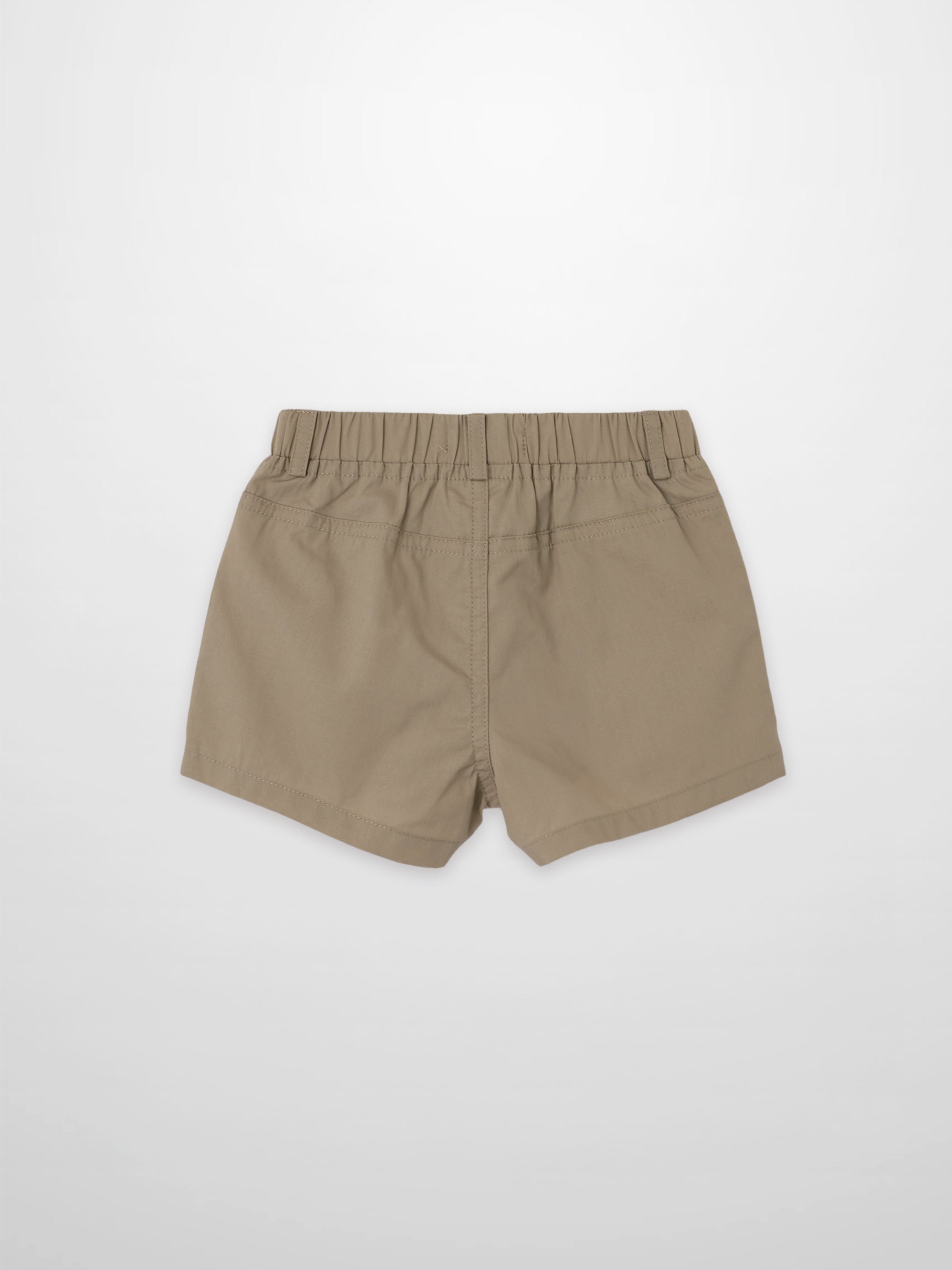 Tan Cotton Shorts