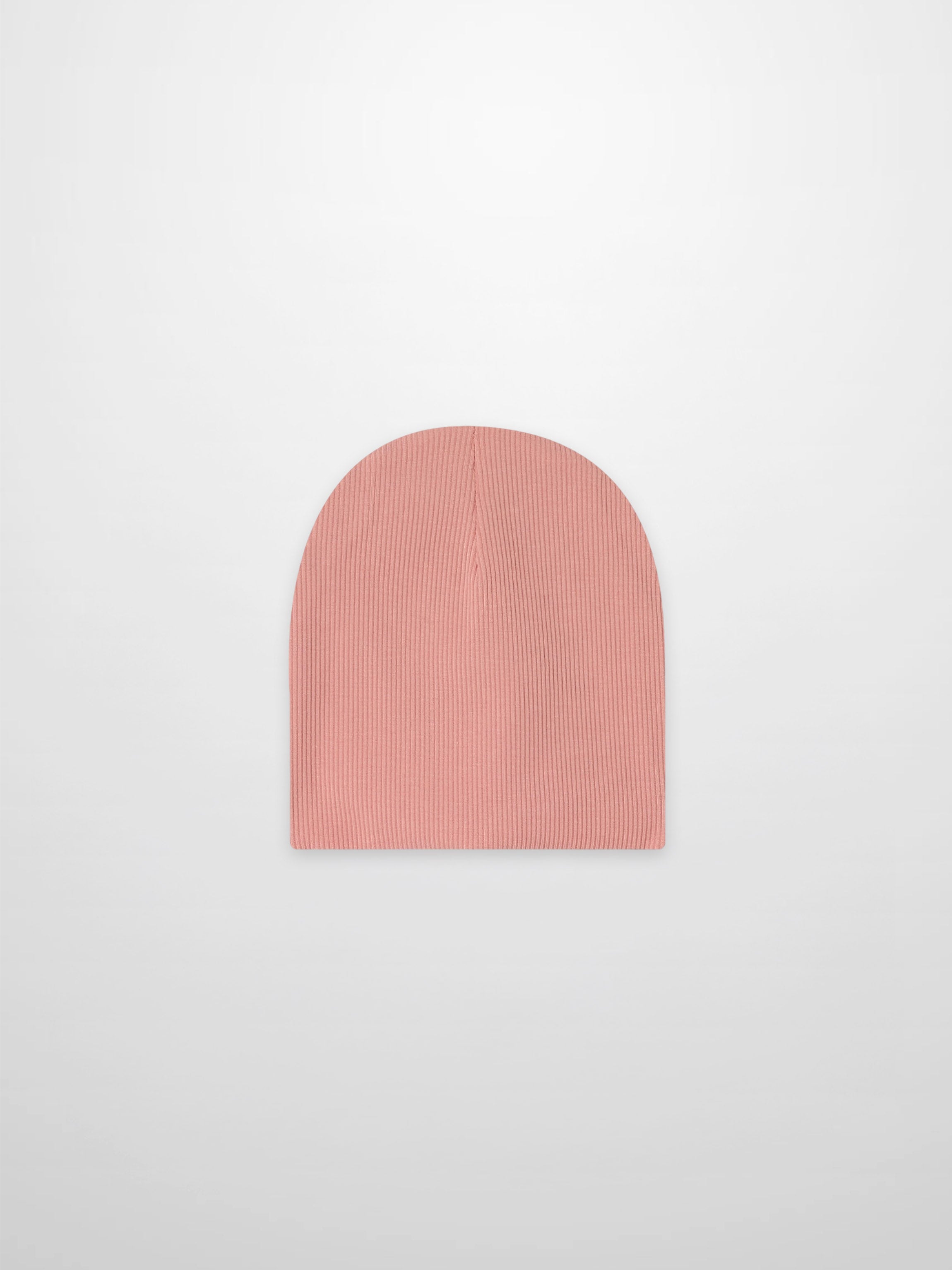 Thin Ribbed Beanie-Light Pink