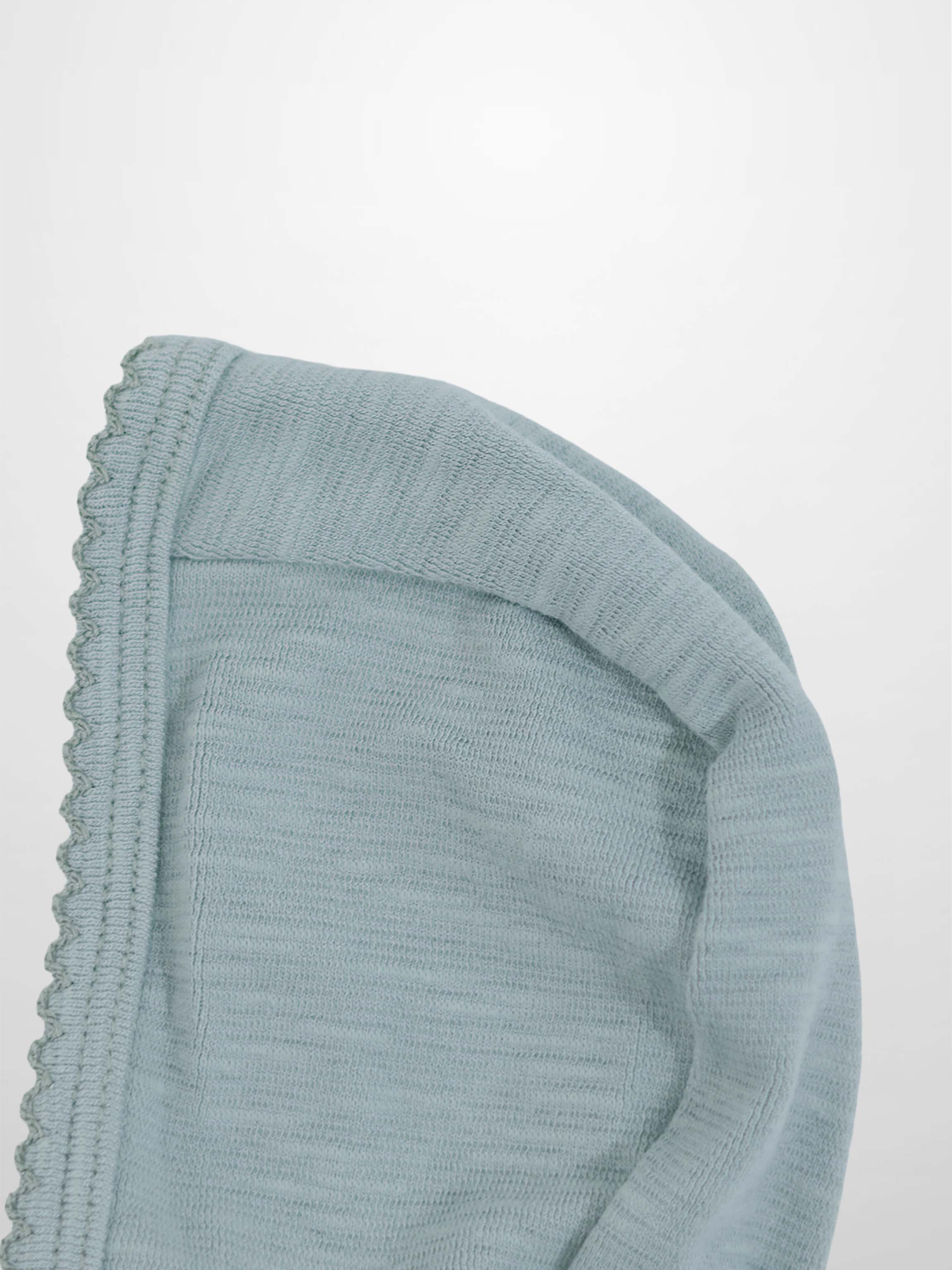Blue Scalloped Bonnet