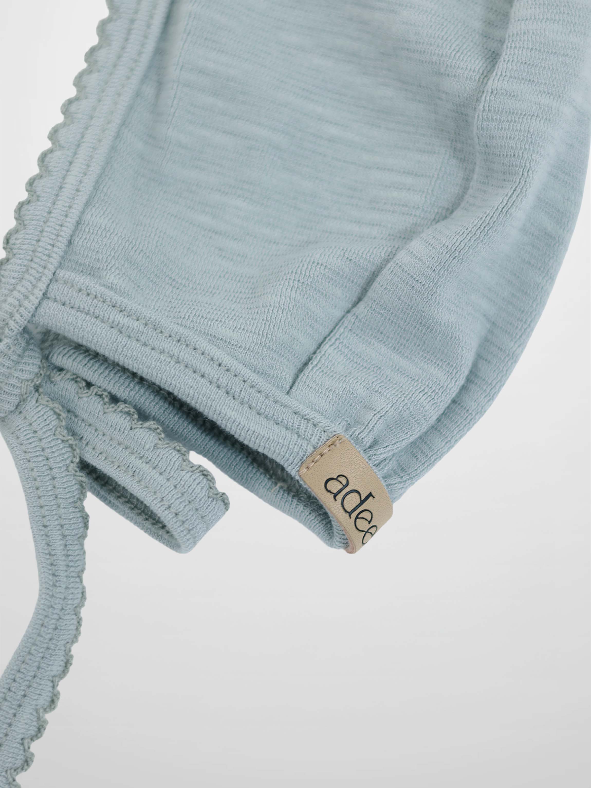 Blue Scalloped Bonnet