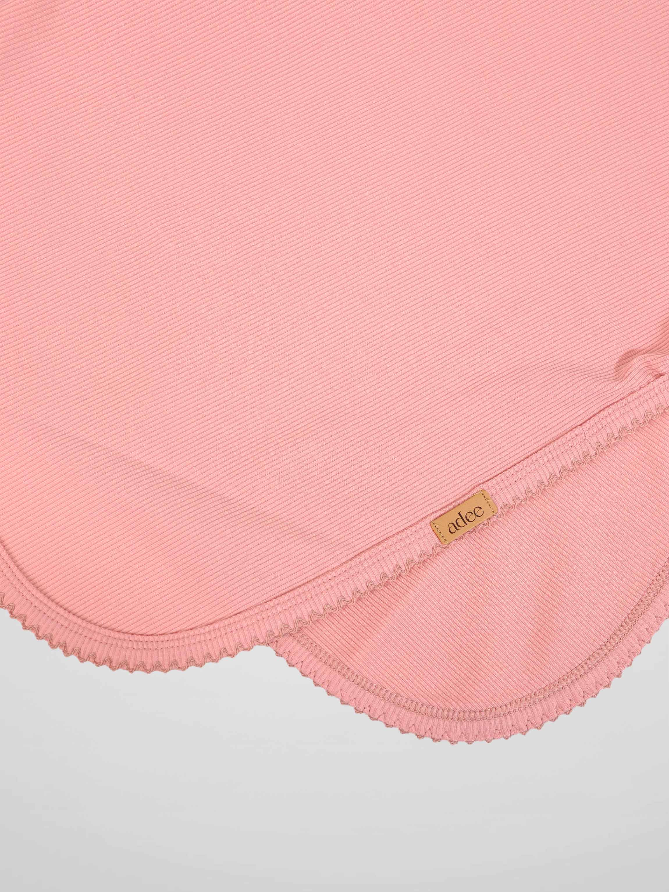 Thin Ribbed Blanket - Pink