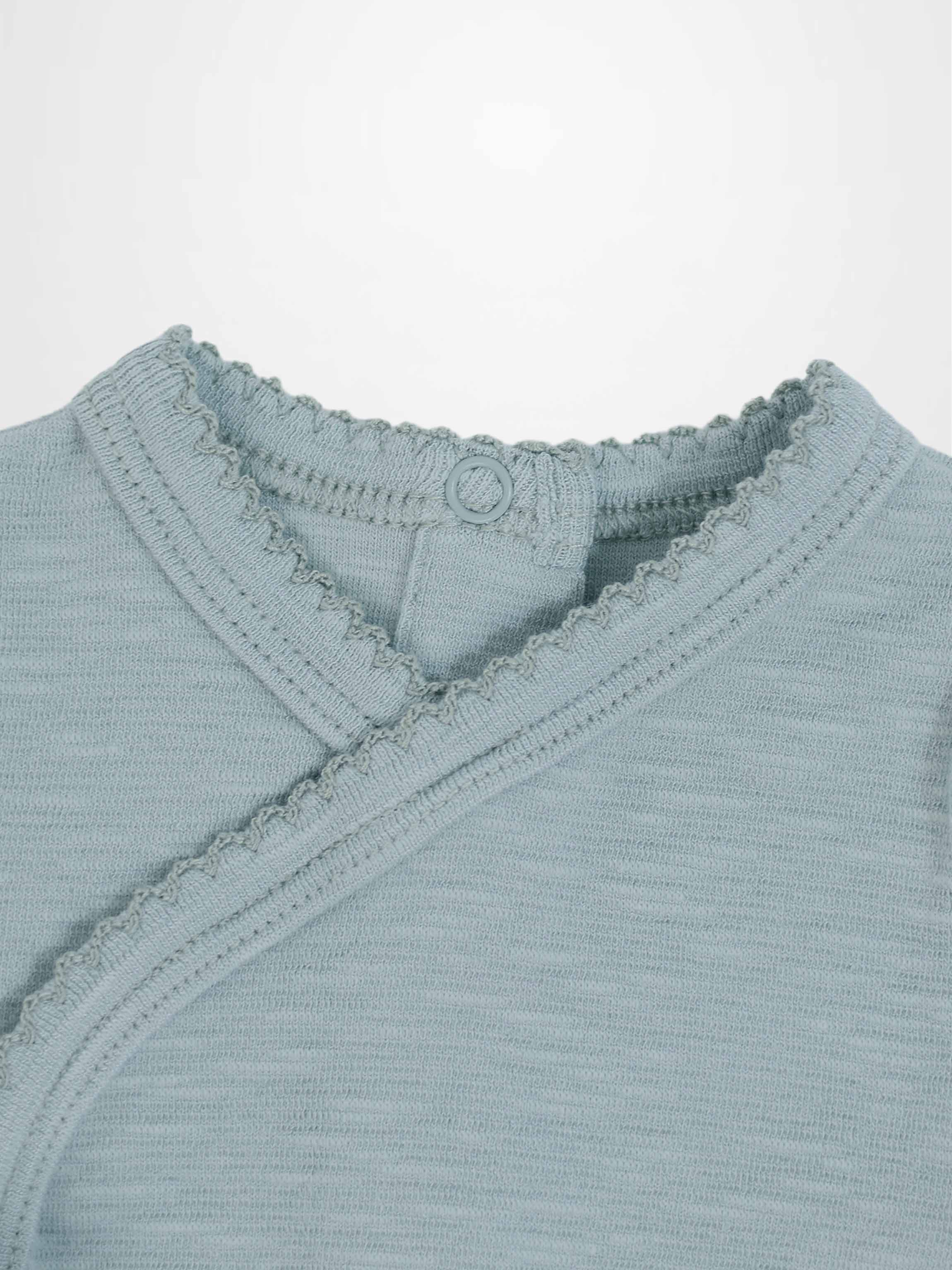Blue Scalloped Stretchy