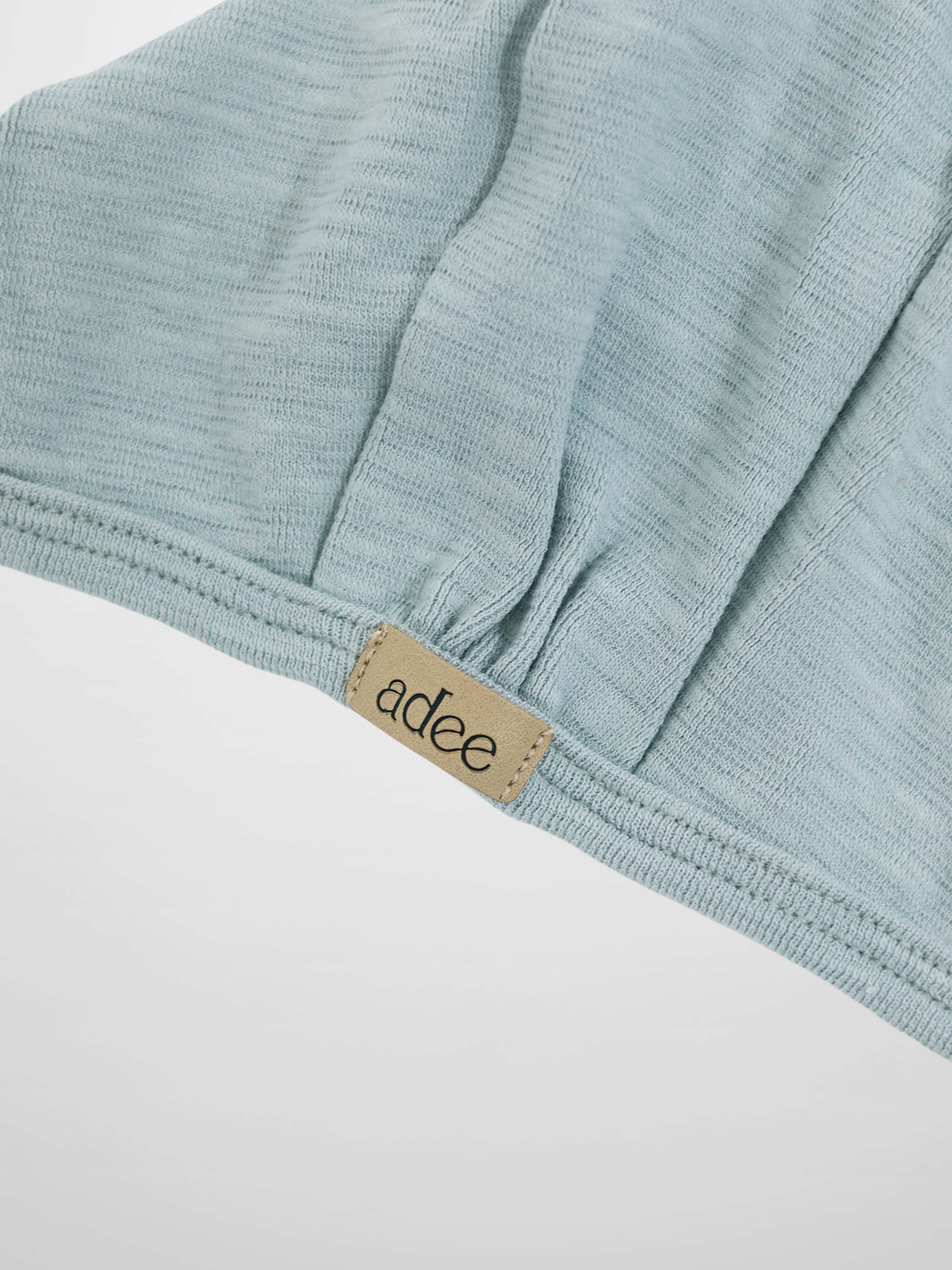 Blue Scalloped Bonnet