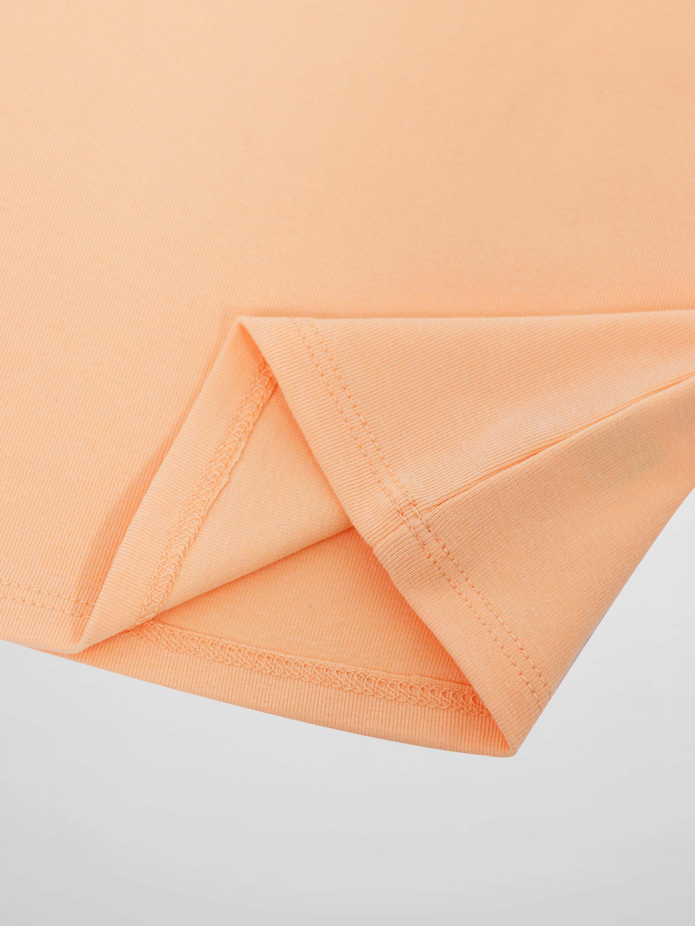 3/4 Puff Sleeve T-shirt - Peach