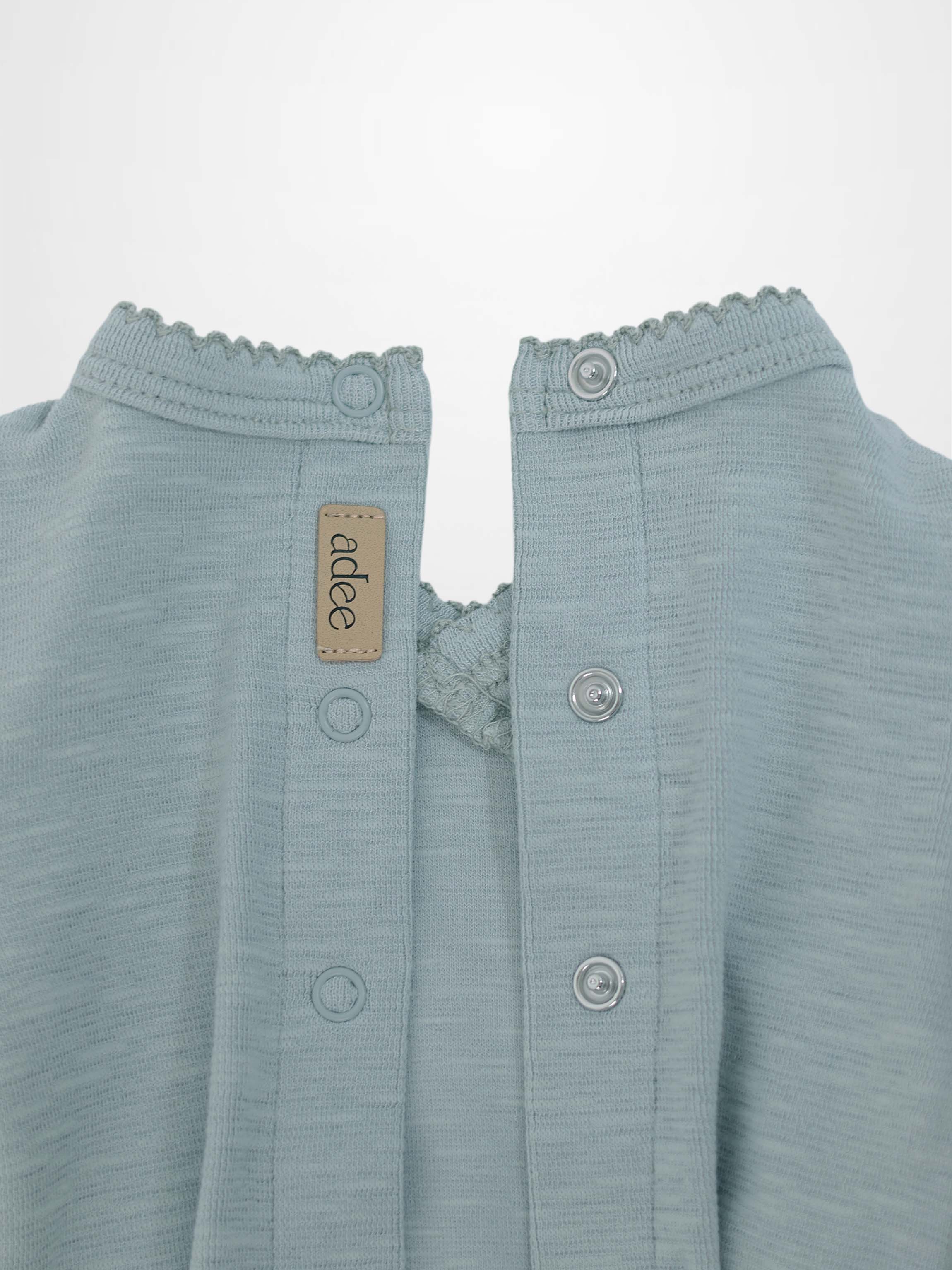 Blue Scalloped Stretchy