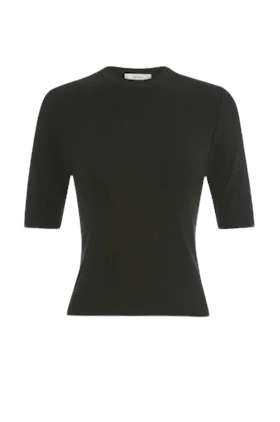 Rib Crewneck Tee - Black