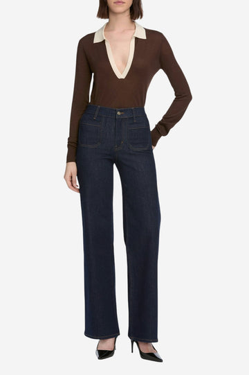 Le Slim Palazzo Modernist Pocket  - Rinse