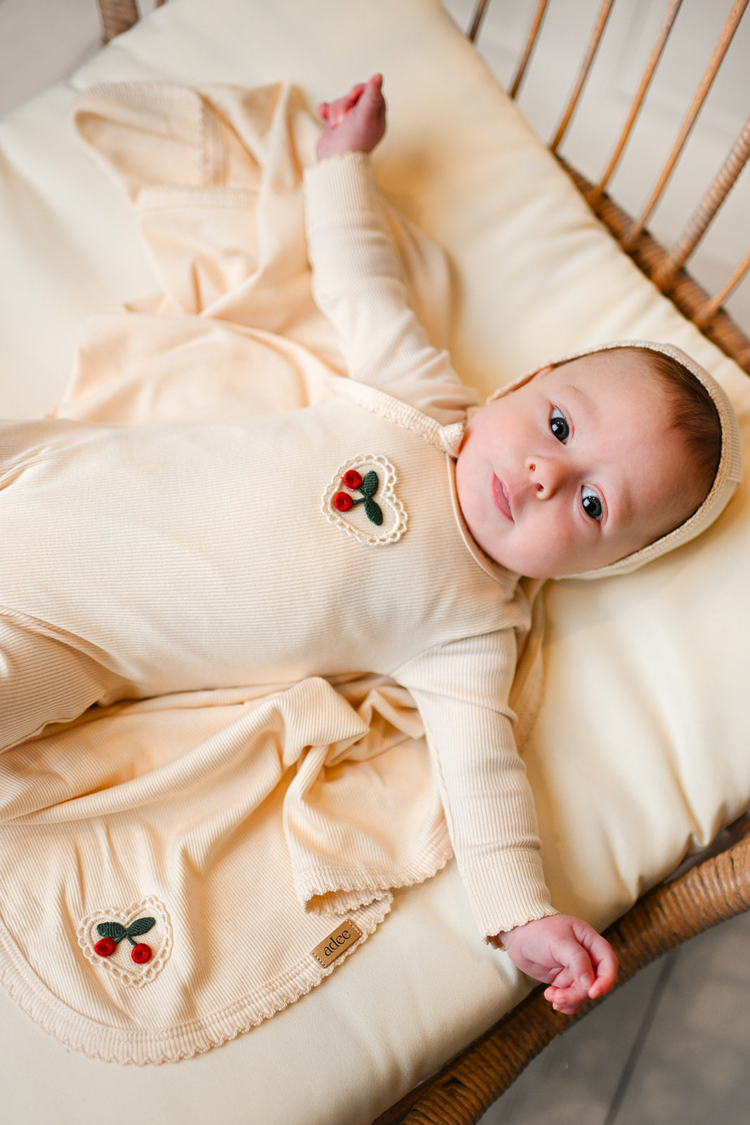 Cherry Lace Bonnet