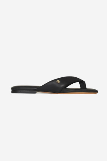Viola Flat Sandal - Black