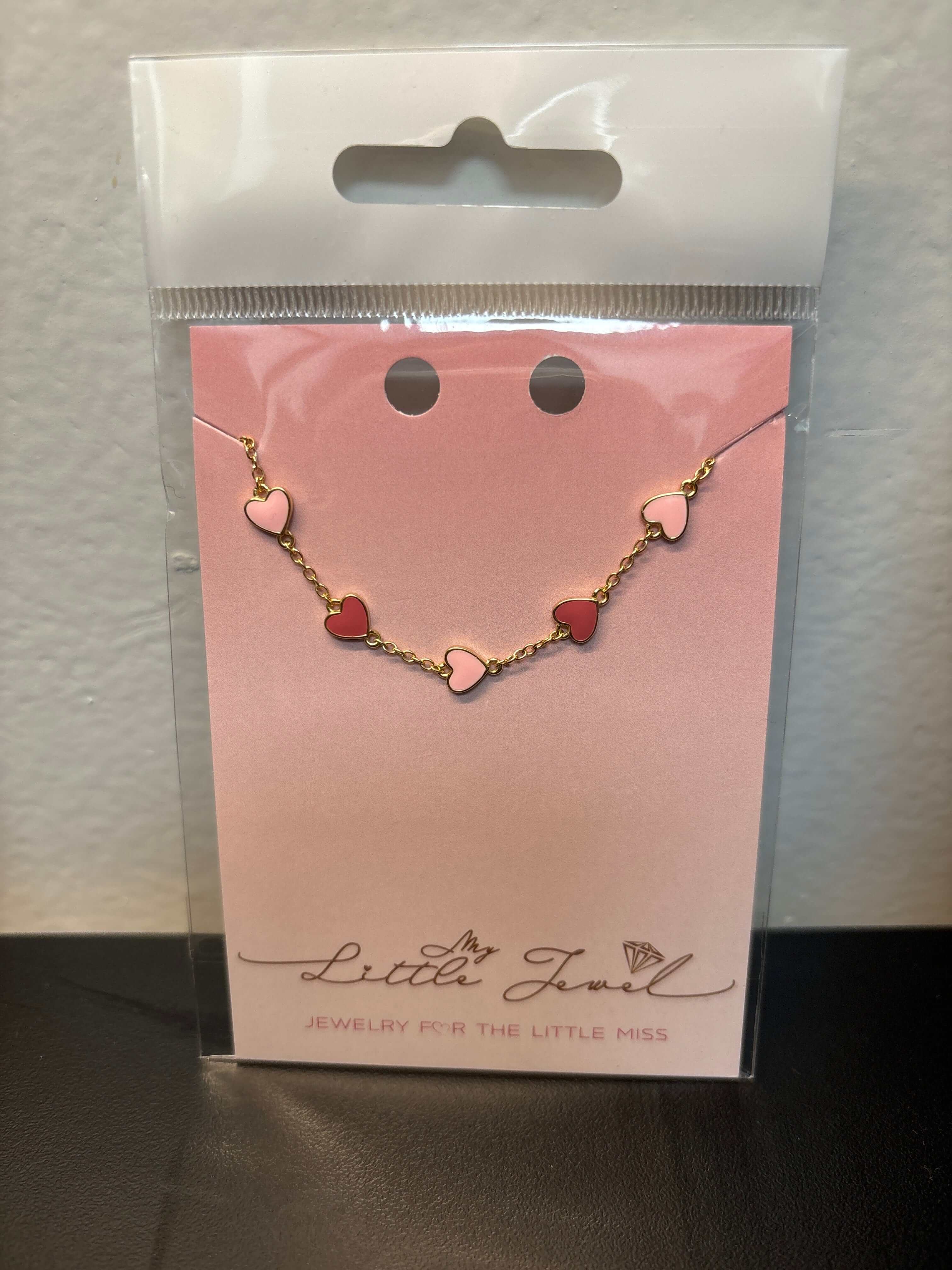 Enamel Heart Charm Bracelet - Multi