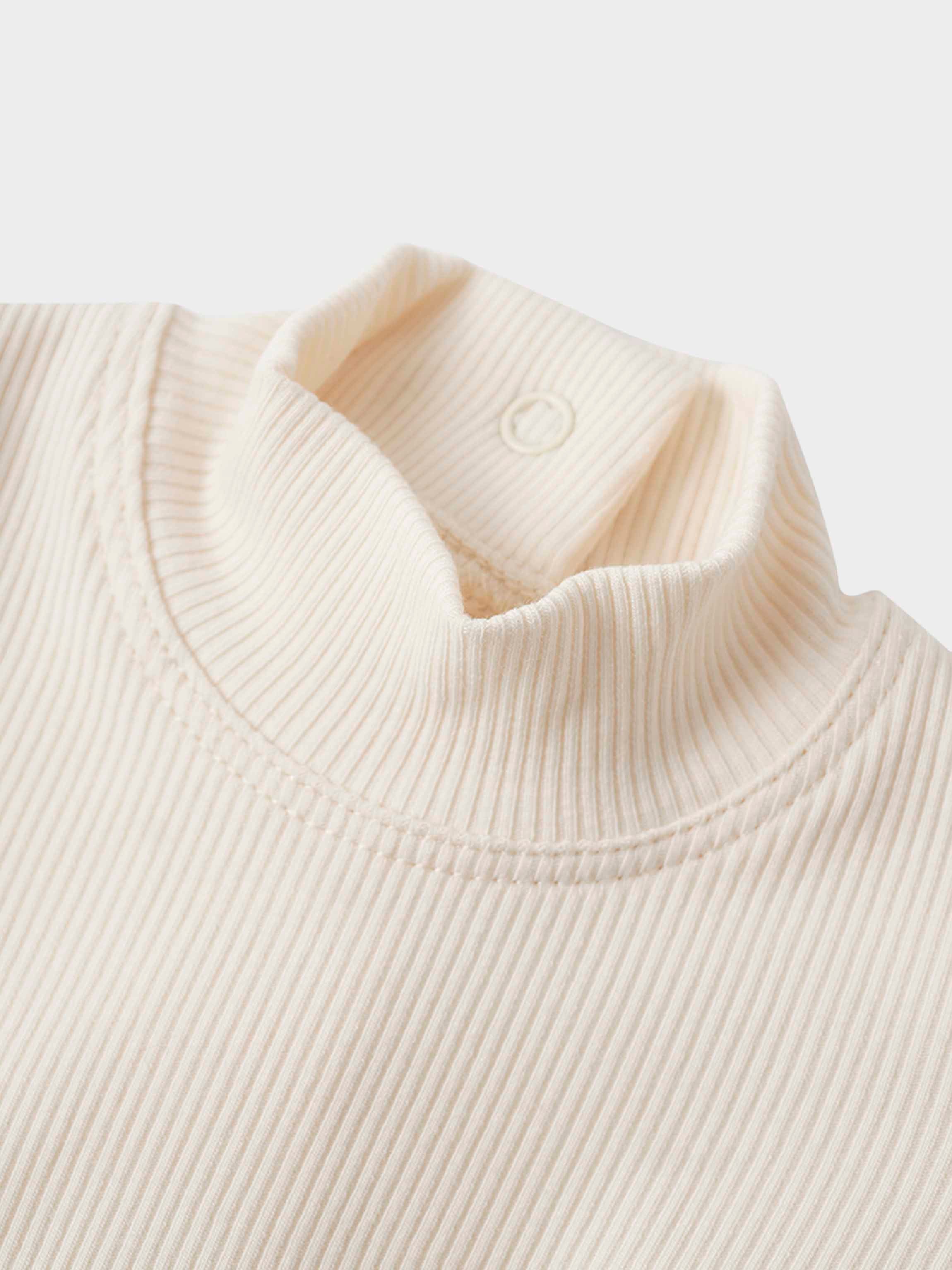 Mock Neck Stretchy - Ivory