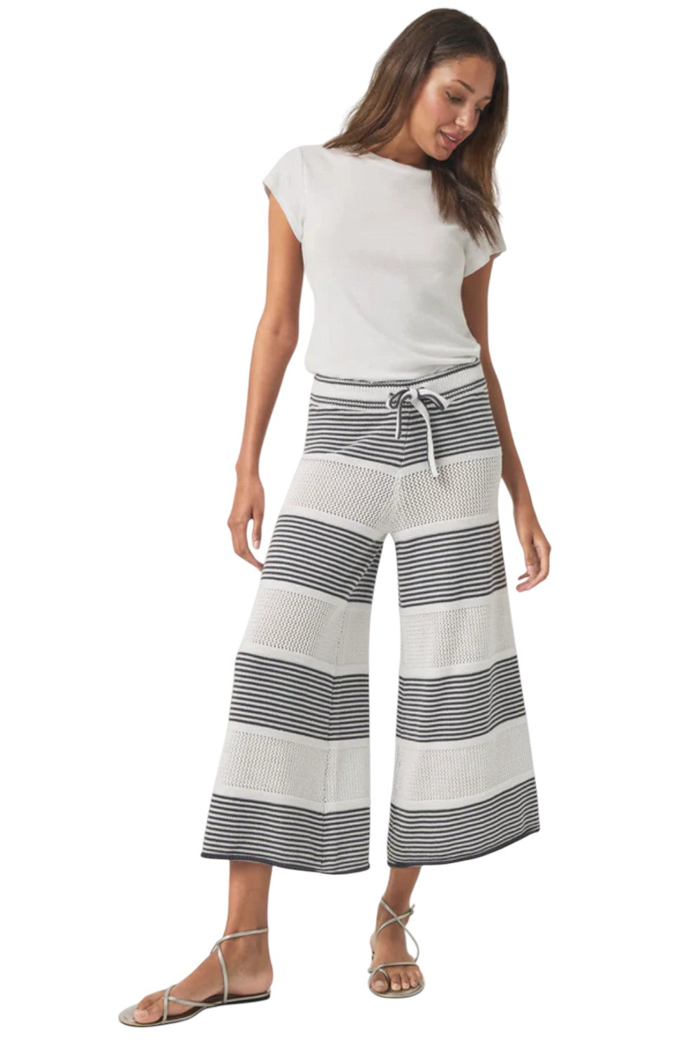 Ronnie Sweater Pant - Ink Stripe