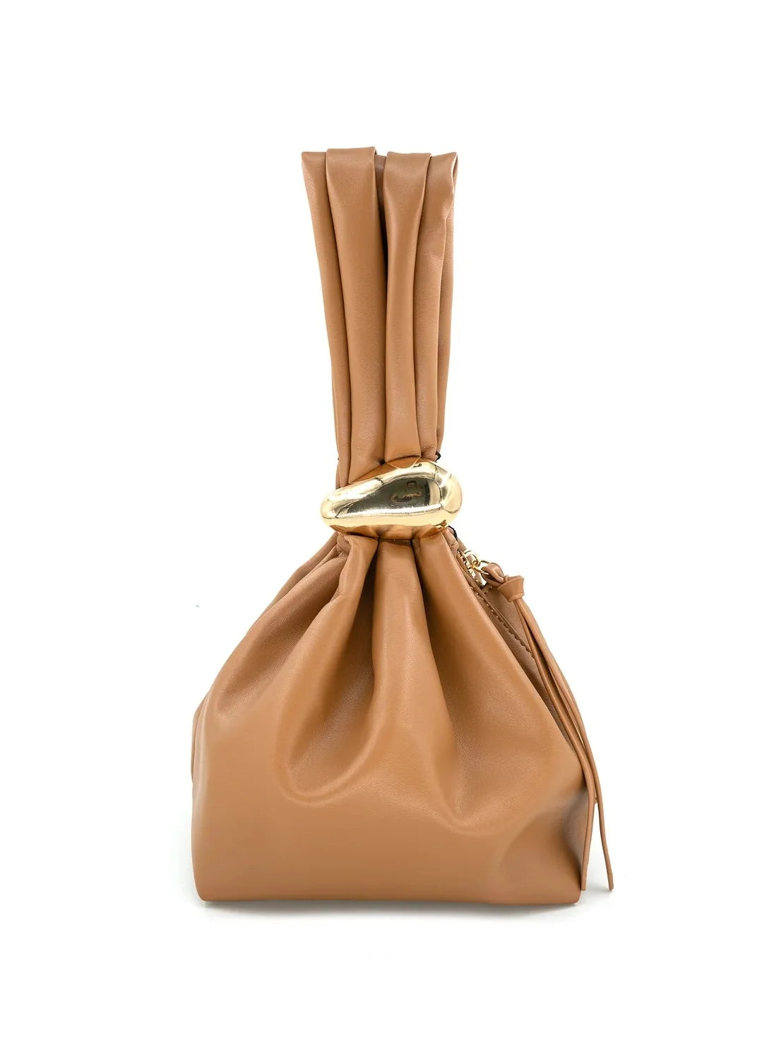 GABRIELA LEATHER WRISTLET HANDBAG