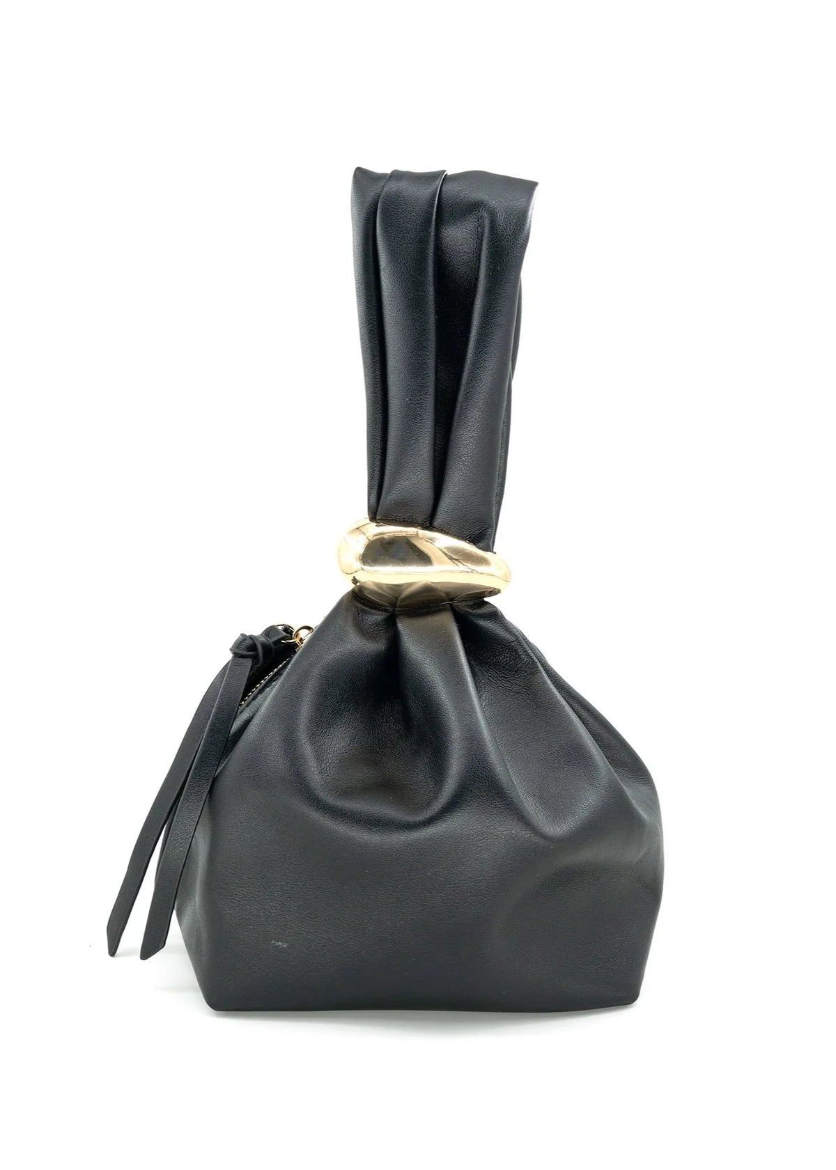GABRIELA LEATHER WRISTLET HANDBAG