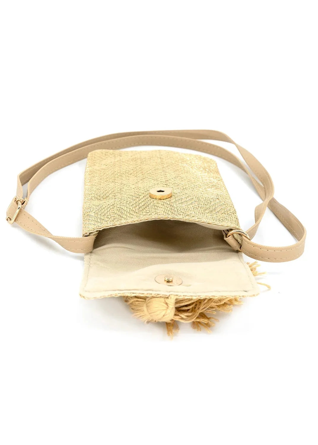 CLAIRE GOLD CELLPHONE BAG