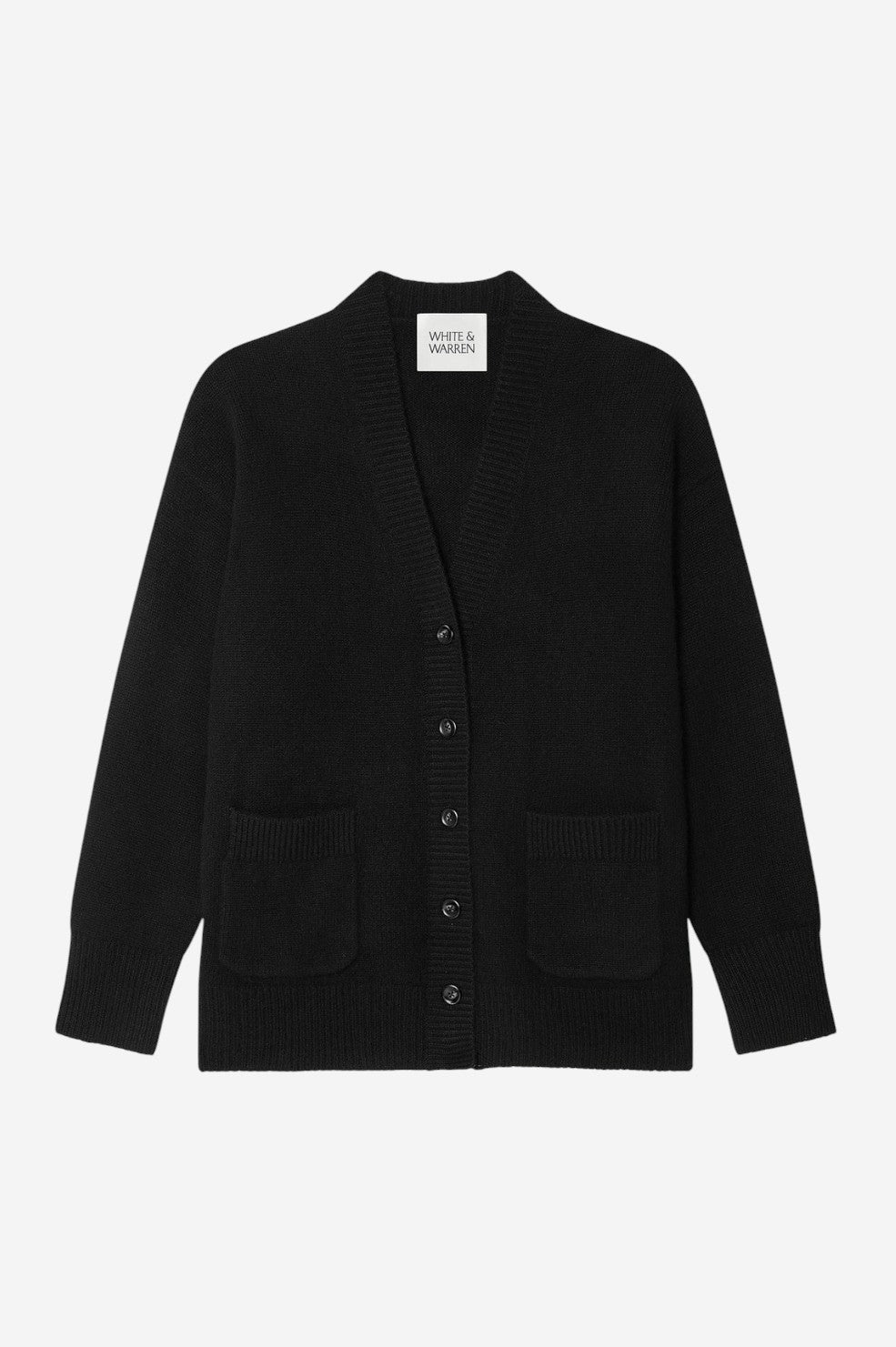 Cashmere Luxe Pocket Cardigan - Black