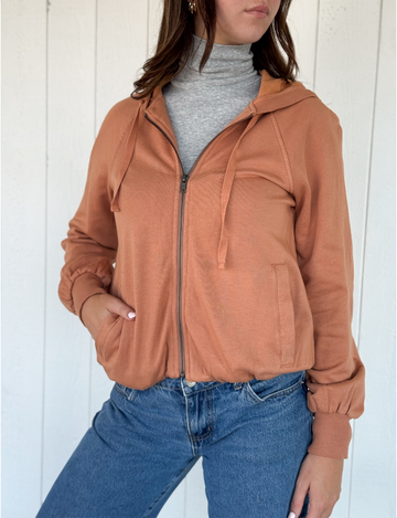 Bubble Hood Jacket, Chai