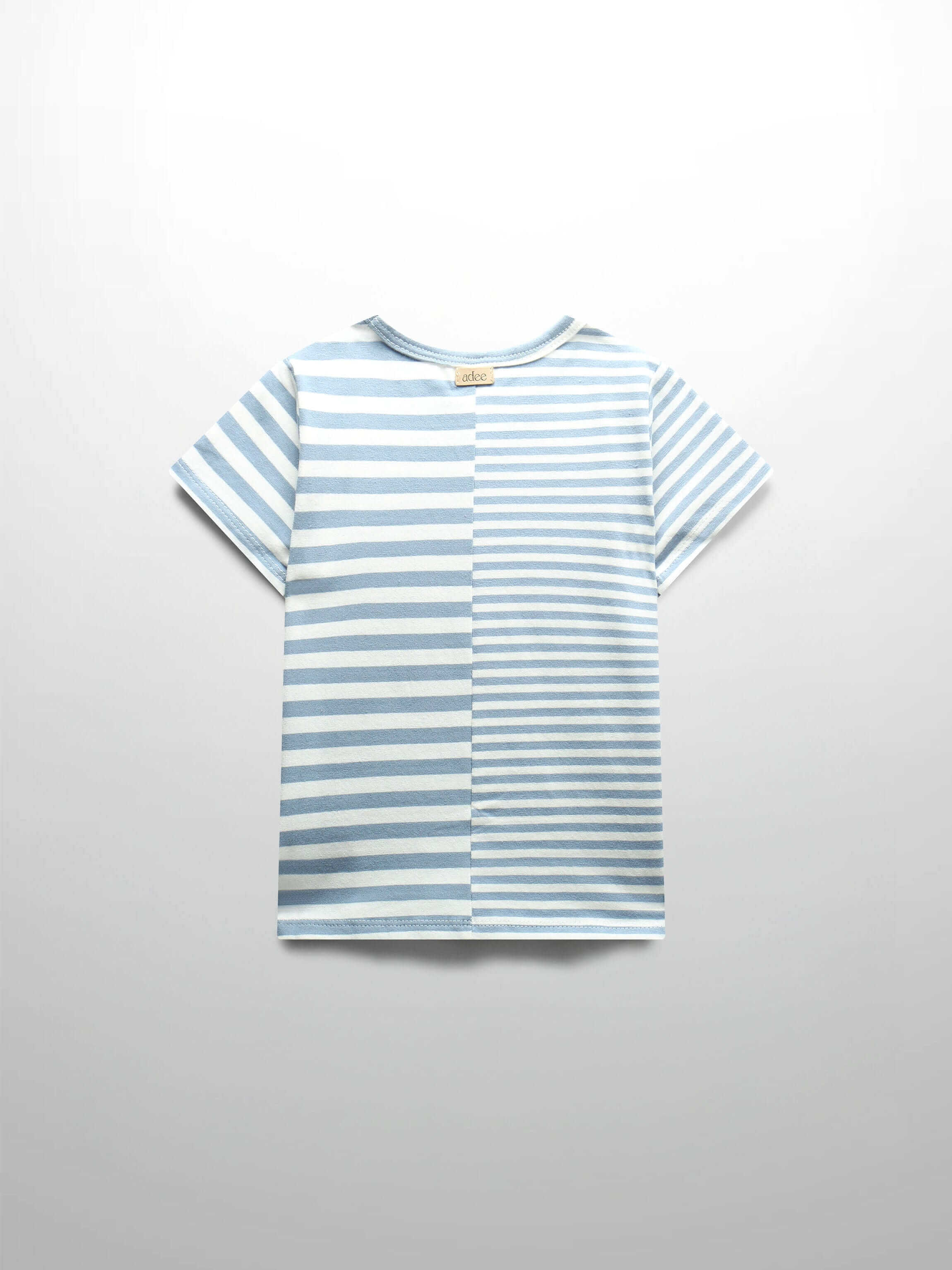 Striped Fitted T-shirt Short Sleeves