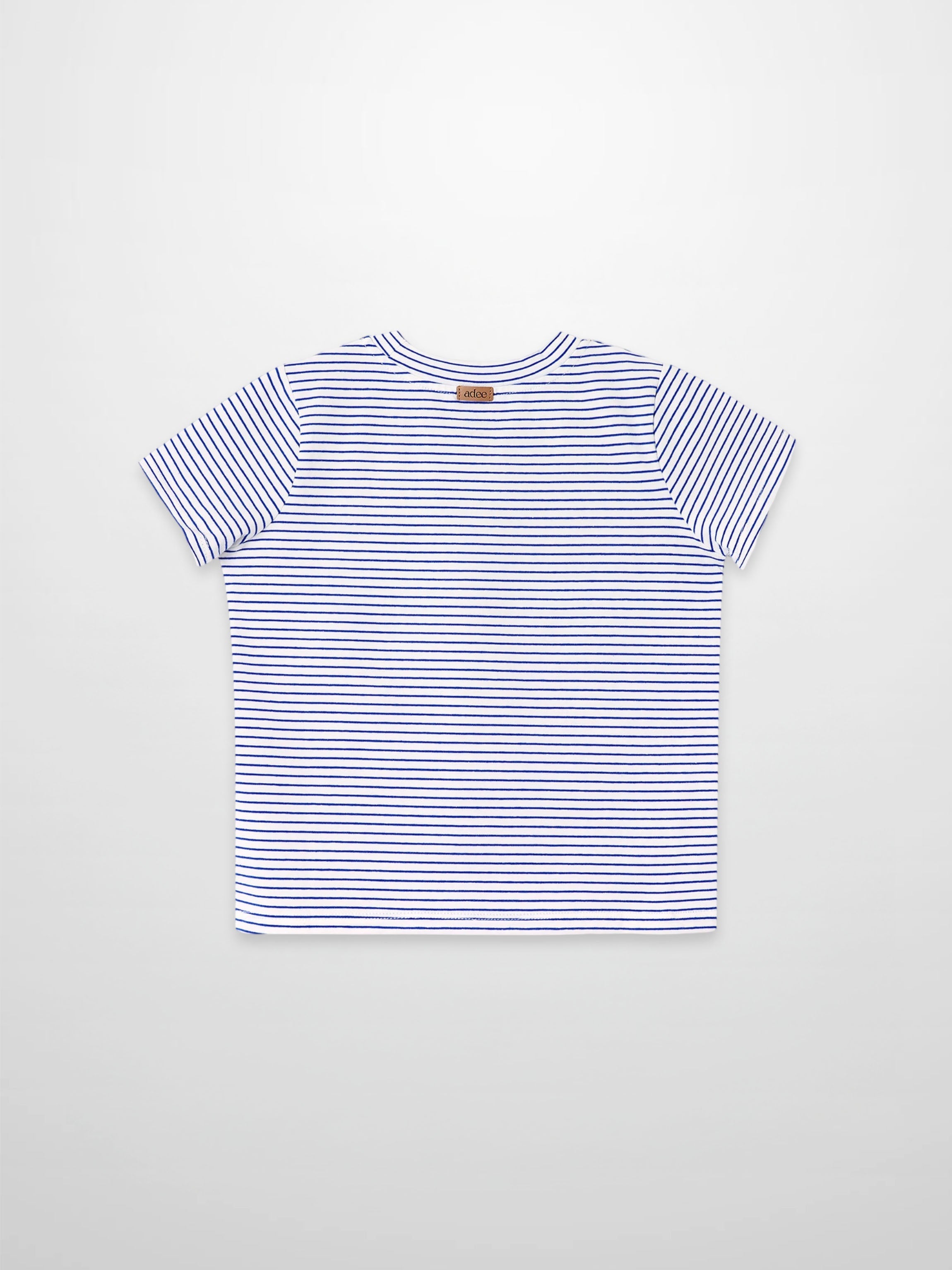Blue Striped  Boxy T-Shirt