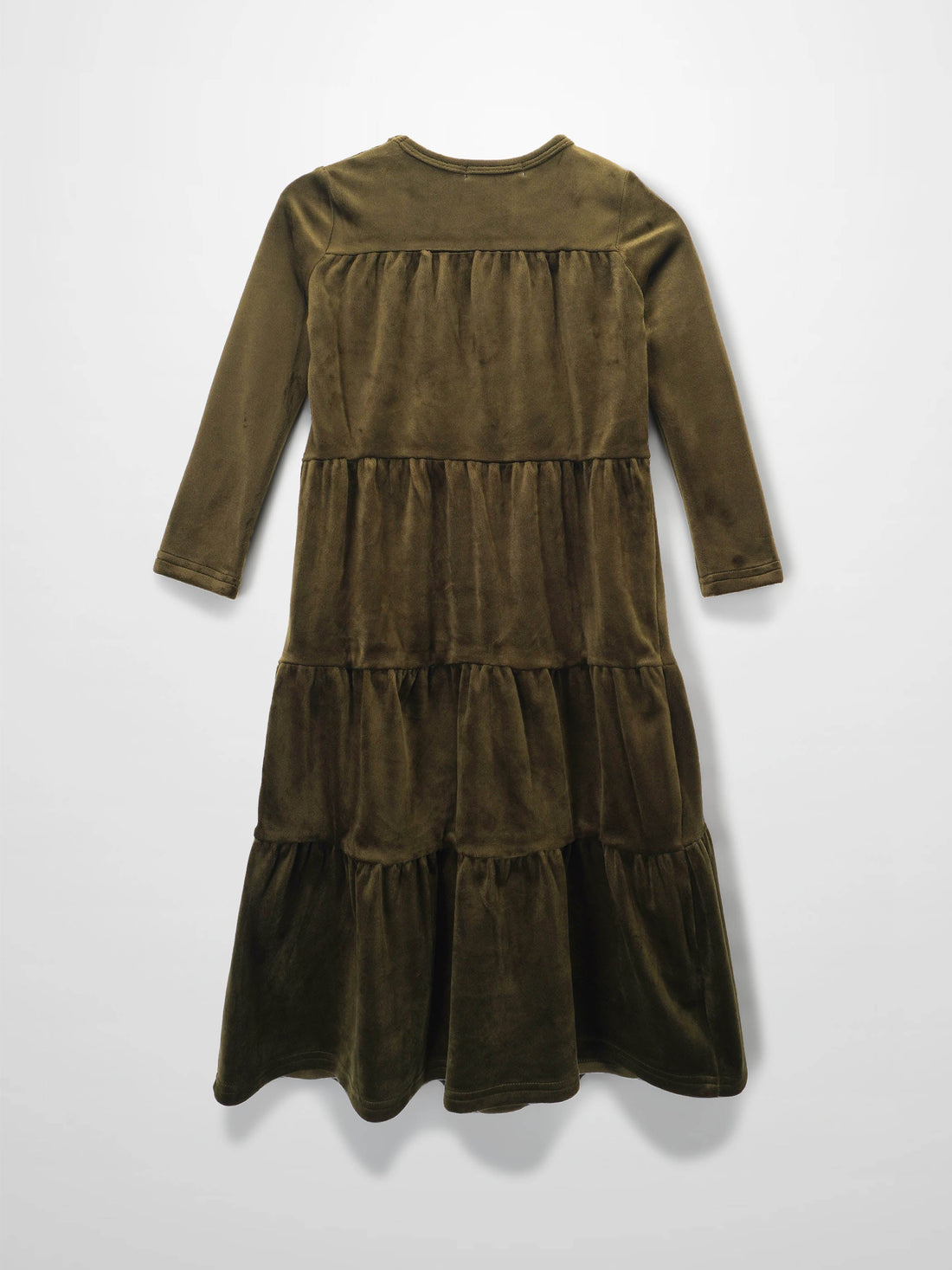 Tiered Velour Robe - Hunter Green