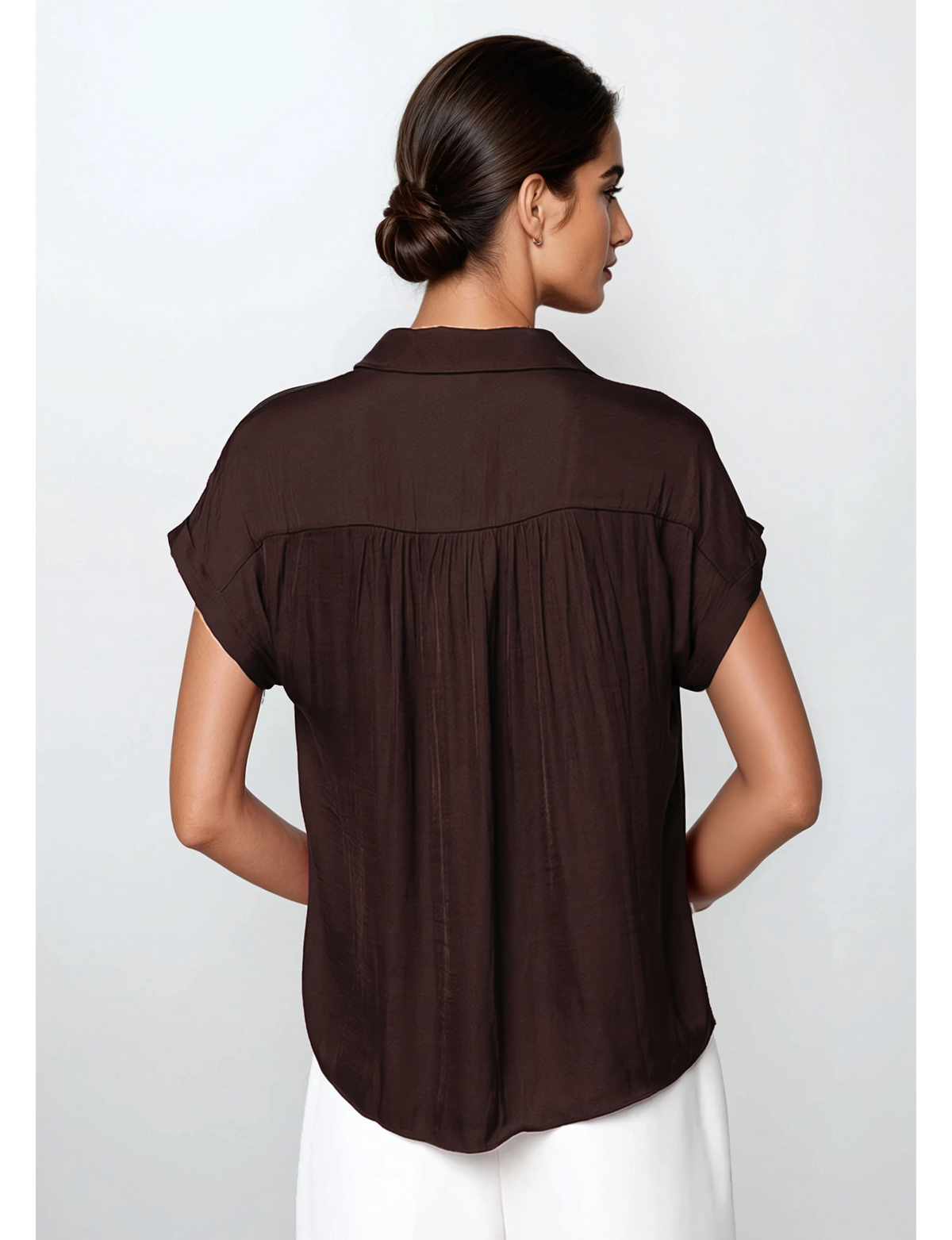 Laney Blouse, Chocolate