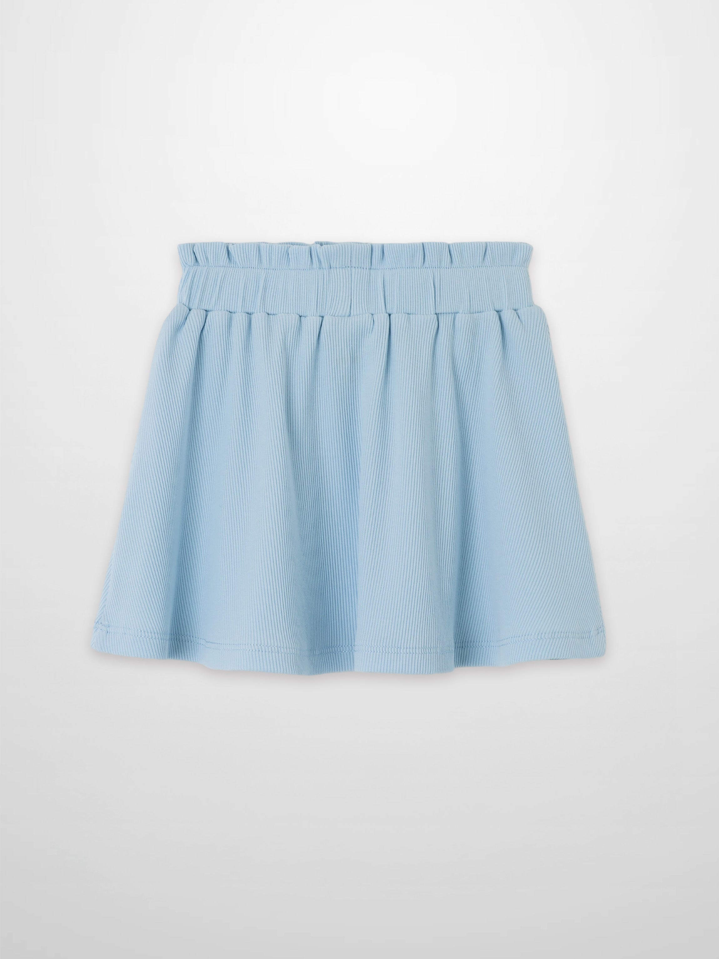Paper Bag Waist Skirt - Light Blue