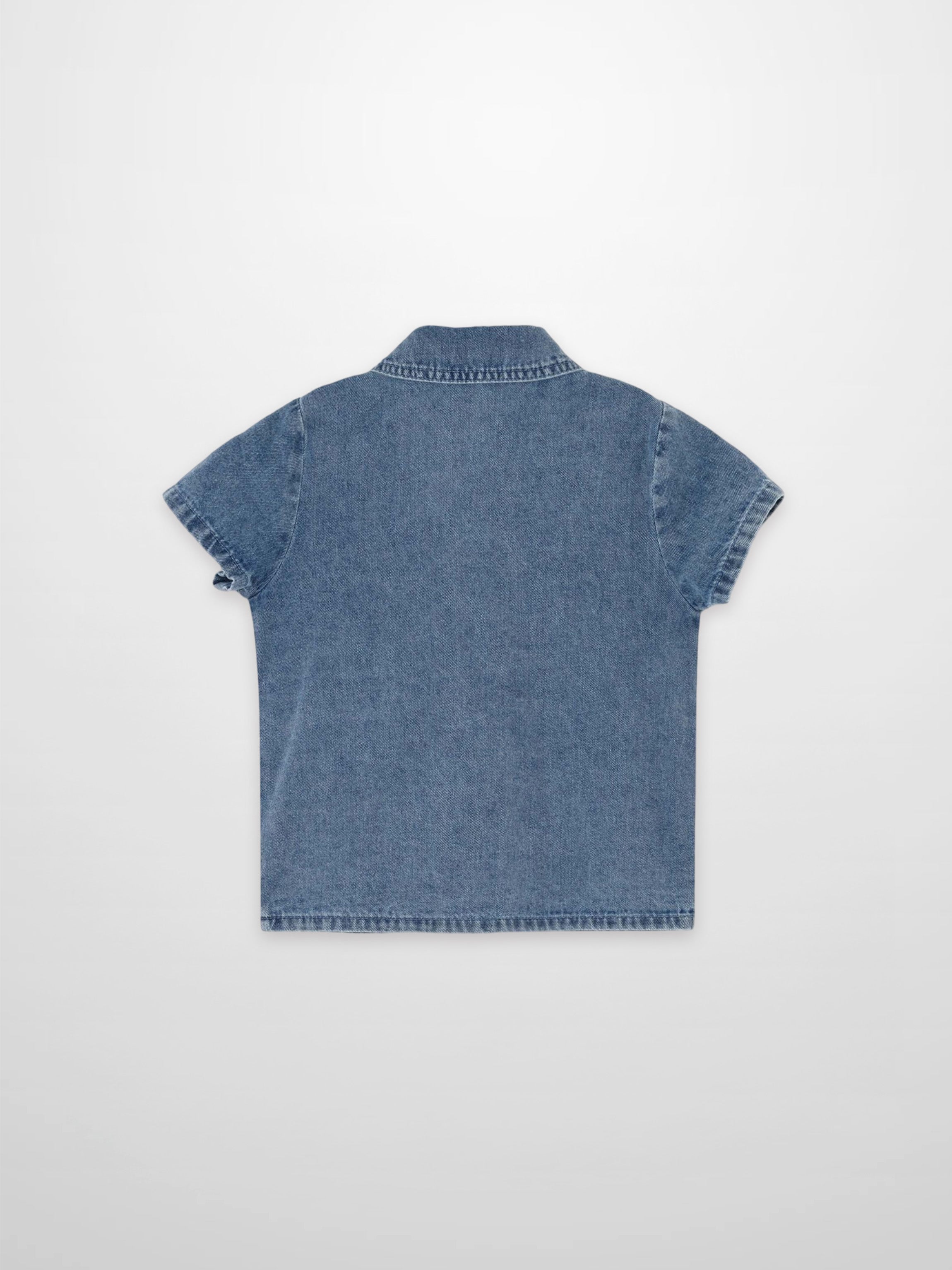 Blue Denim Button Down Shirt
