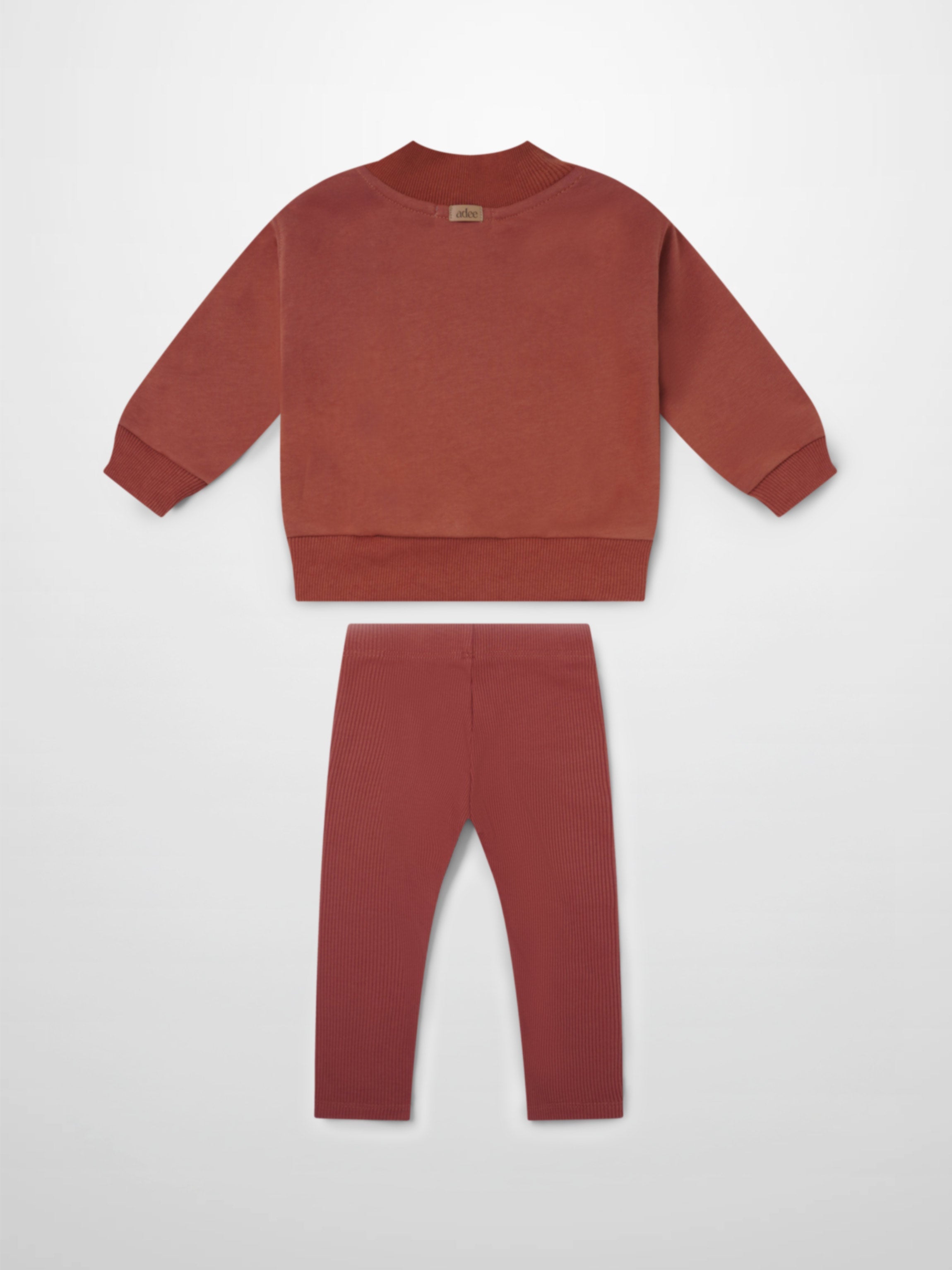 Embossed Mug Sweatshirt & Leggings Set