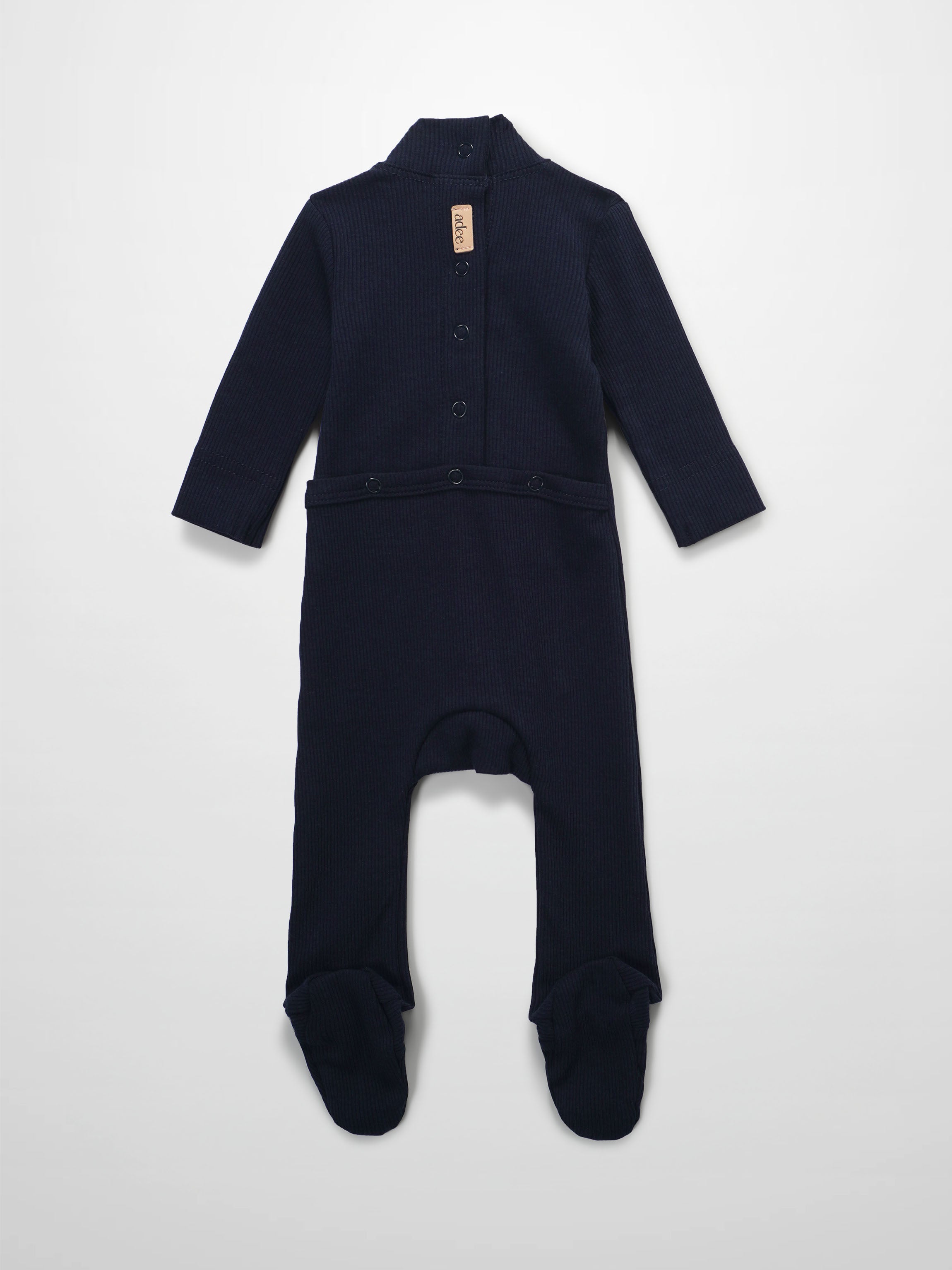 Mock Neck Stretchy - Navy
