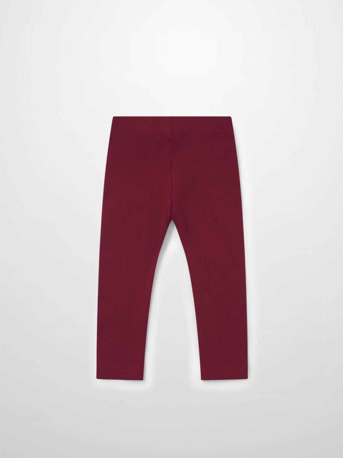 Ribbed Leggings - Burgundy