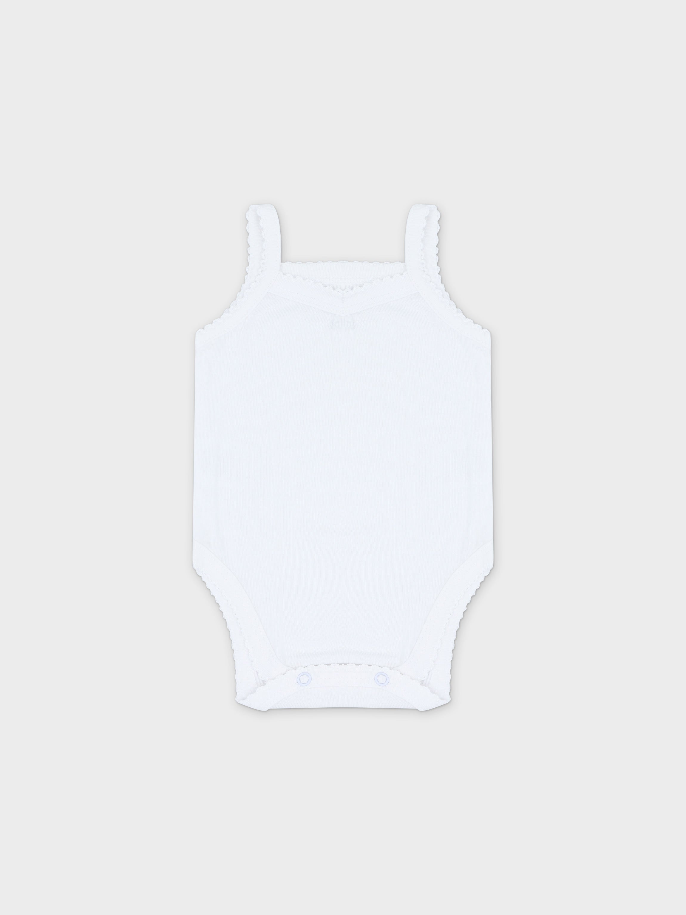 Ribbed Undershirt with Lace - 3 Pack