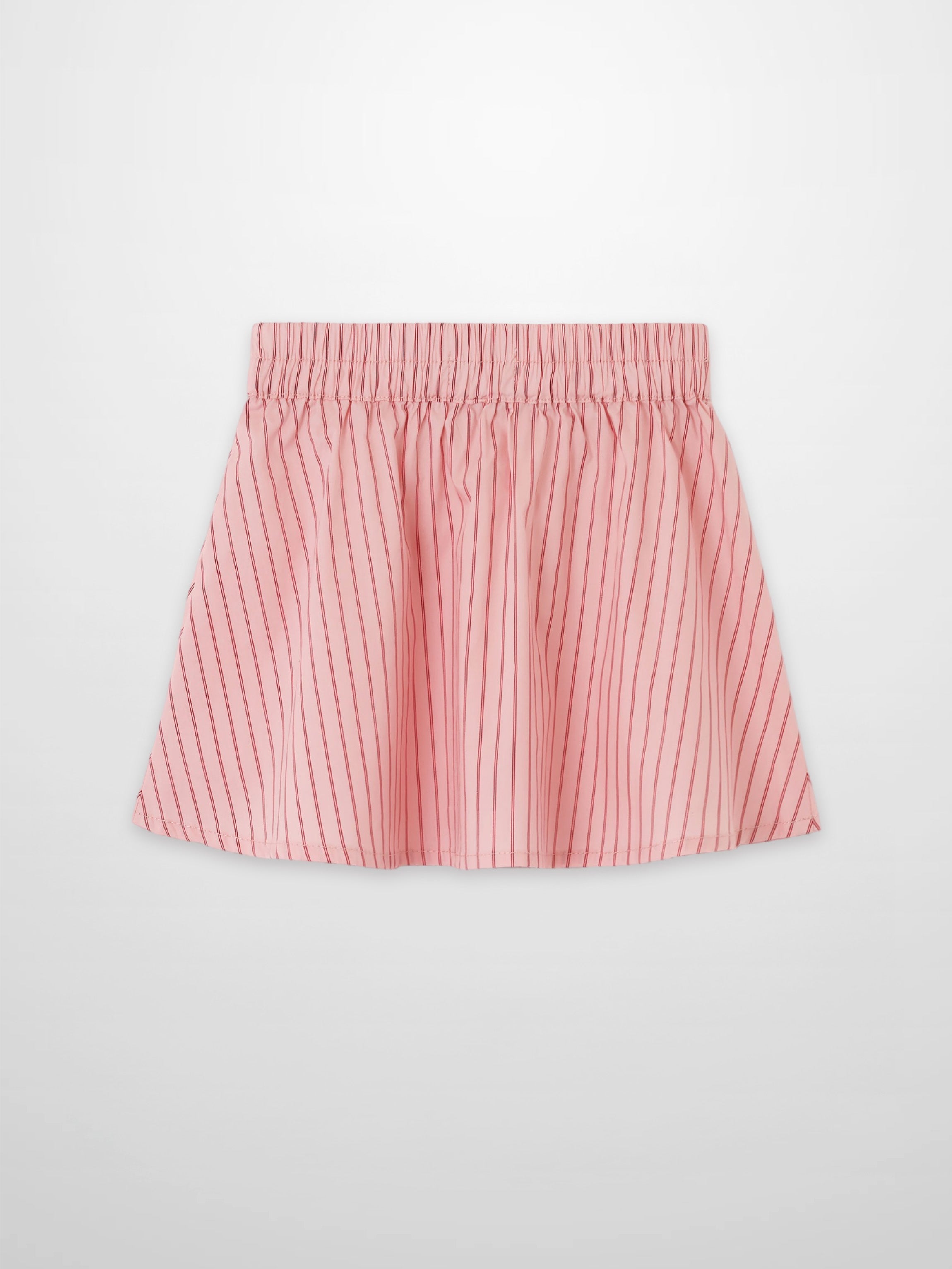 Striped Cotton Skirt - Pink